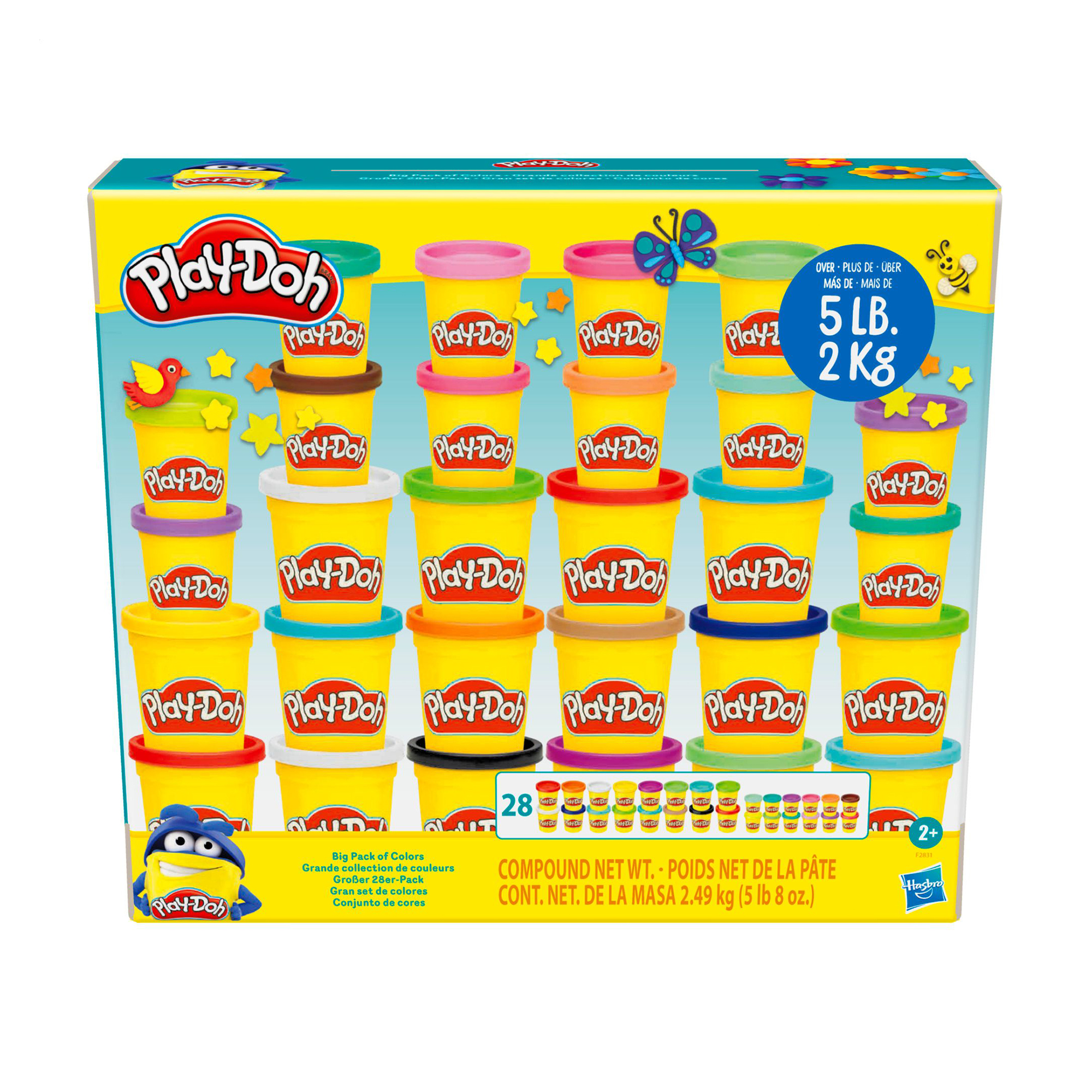 

Набір маси для ліплення Play-Doh від 2 років, 28 баночок (F2831)