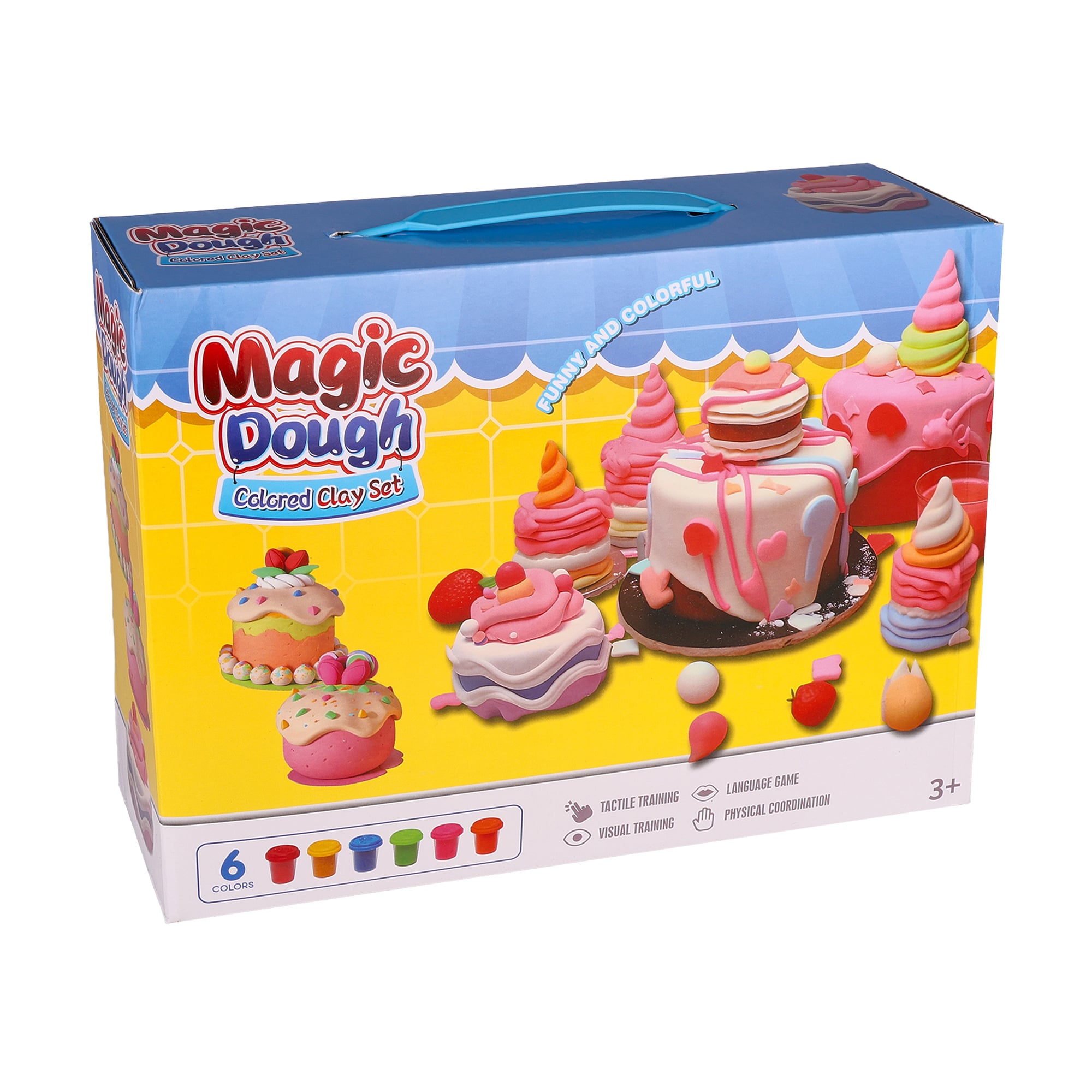 

Набір для ліплення TOYRA Яскраві тістечка, від 3 років, 20*7*26 см (8364)