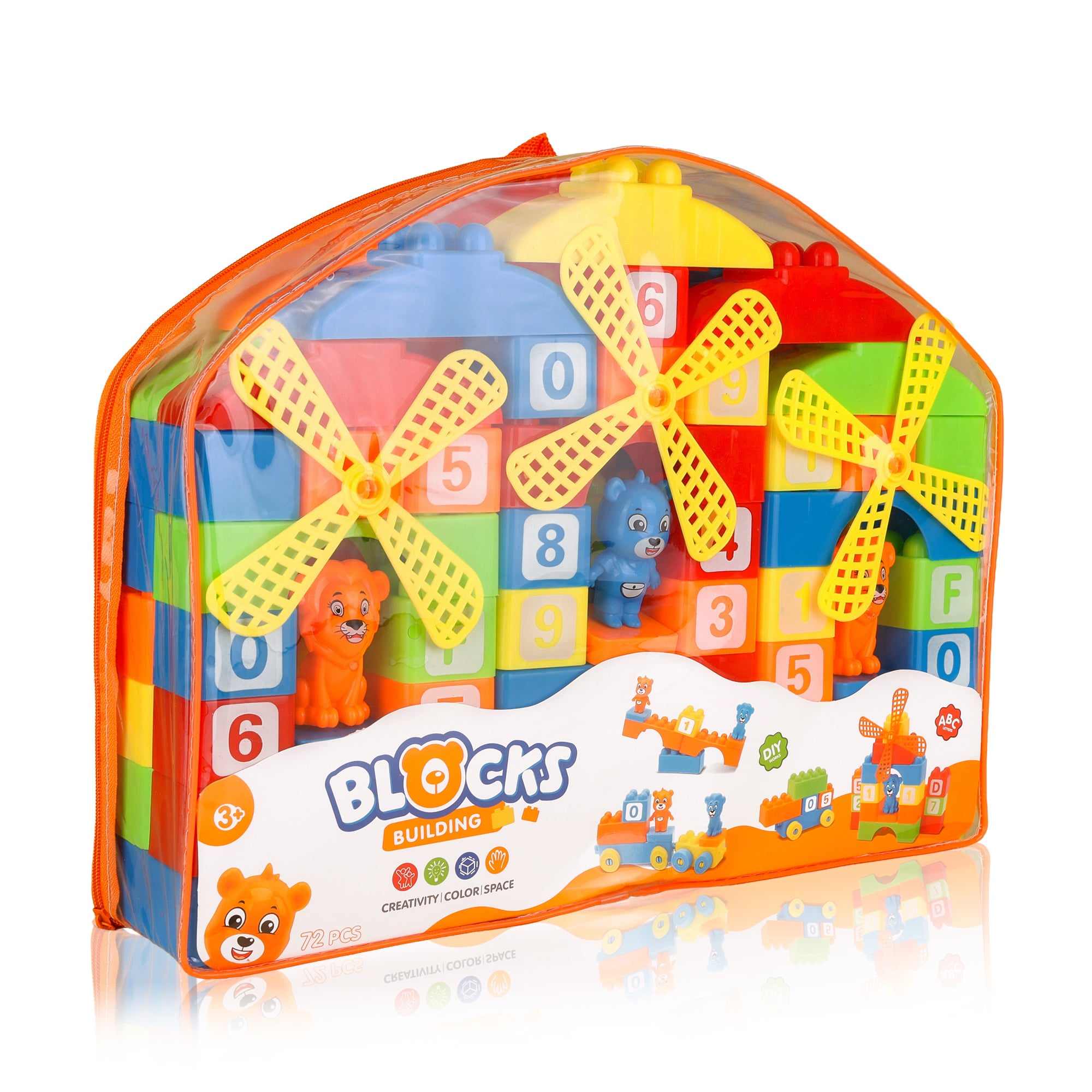 

Блоковий конструктор WEI LI DA Пригоди маленьких друзів, від 3 років, 72 деталі (WFM827930)