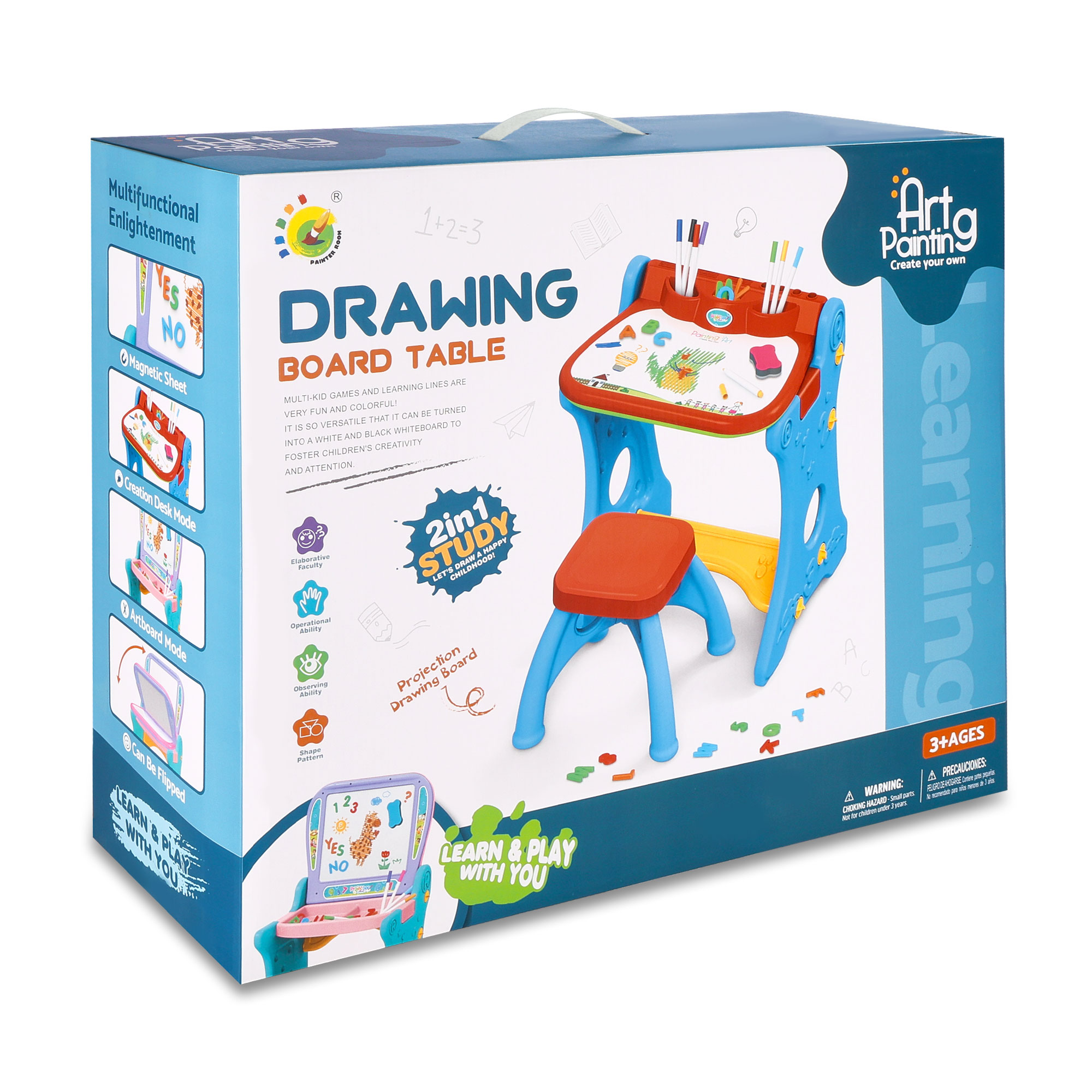 

Дитяча парта PAINTER ROOM з дошкою, від 3 років (WFM802872)