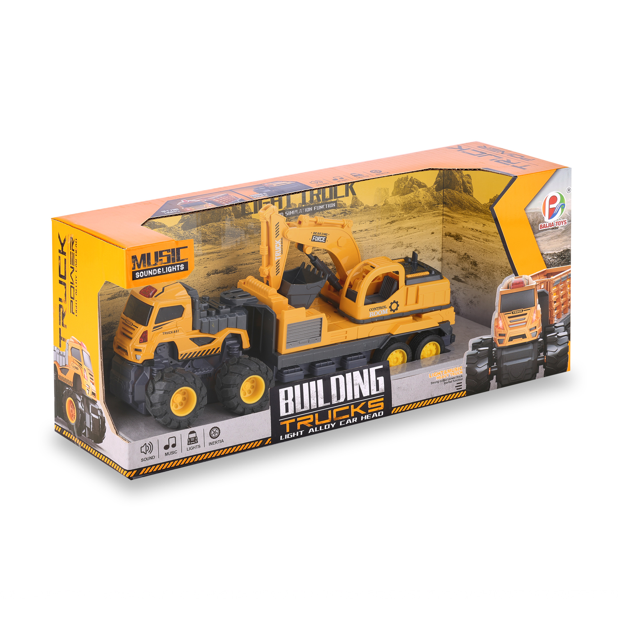 Дитяча машинка BAIJIA TOYS Екскаватор, від 3 років (WFM805293)