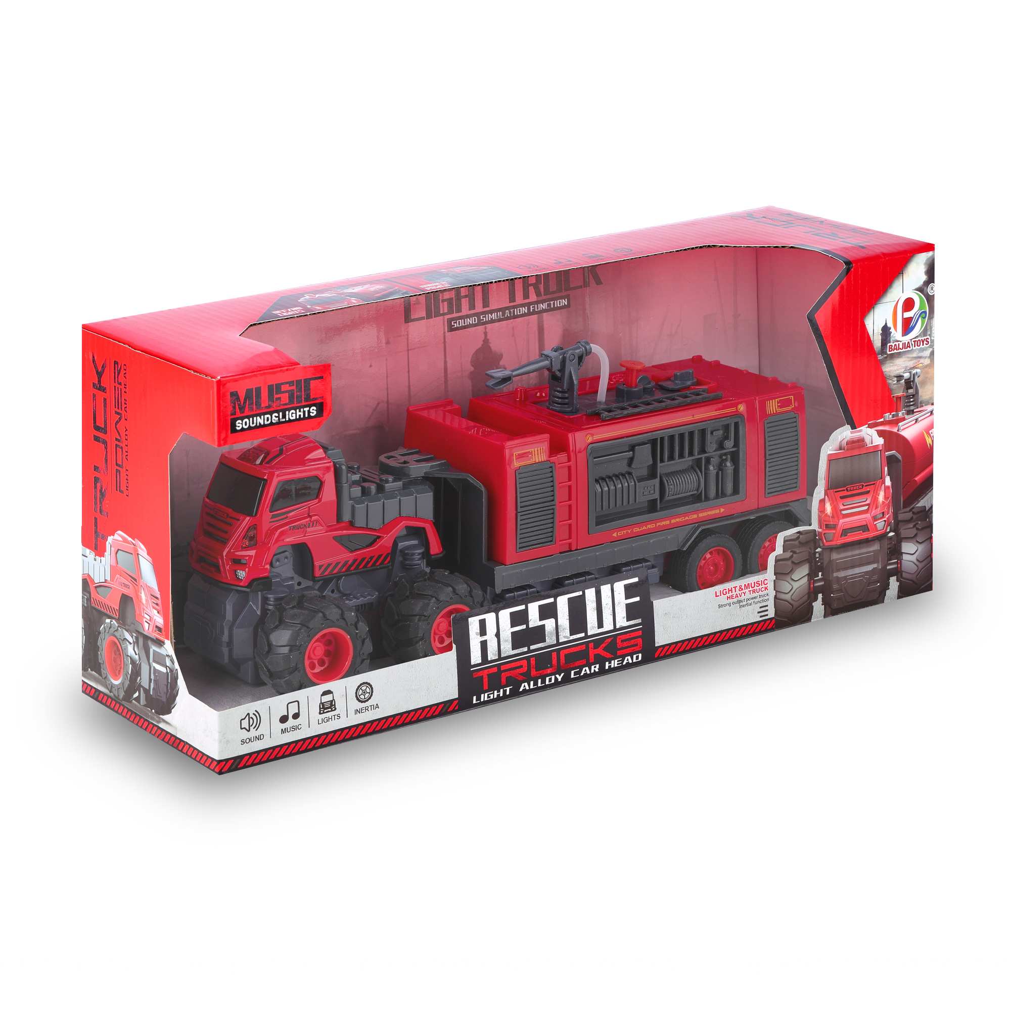 

Дитяча машинка BAIJIA TOYS Пожежна машина, від 3 років (WFM805298)