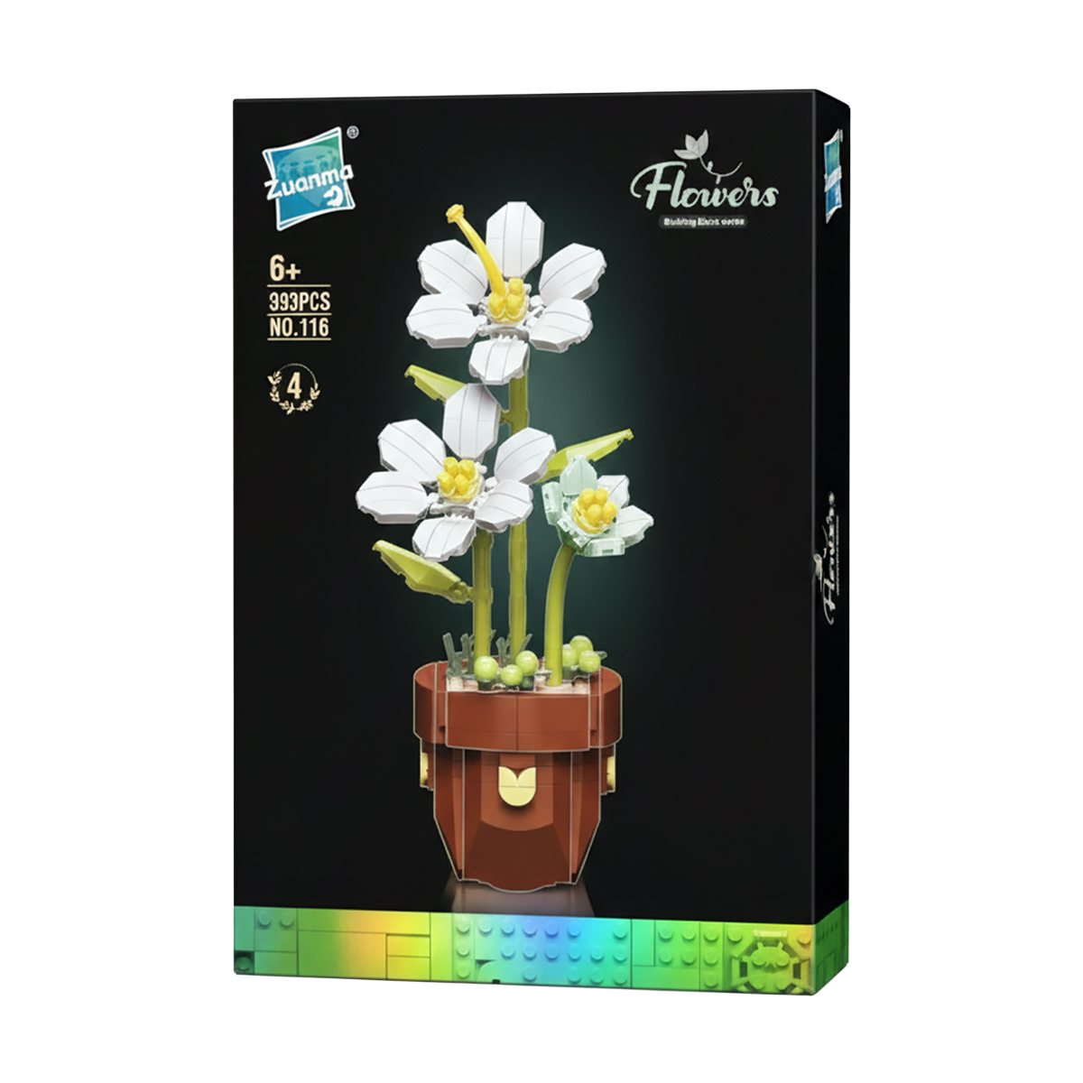 

Уцінка! Дитячий конструктор Zuanma Ромашки в горщику, від 6 років, 393 деталі (WFM864568)