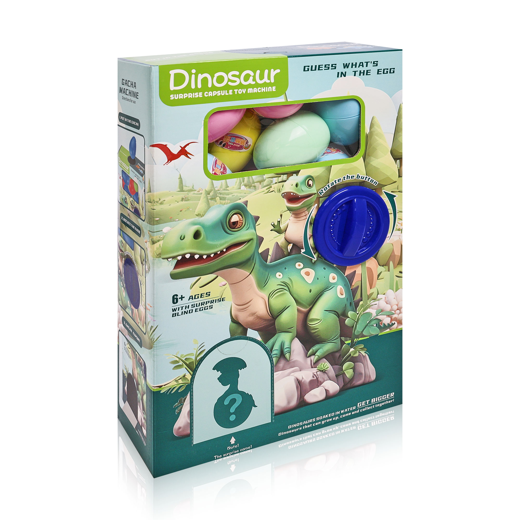 

Набір із 8 яєць-сюрпризів QIZHIMIAO Динозаврики, від 6 років (WFM884538)