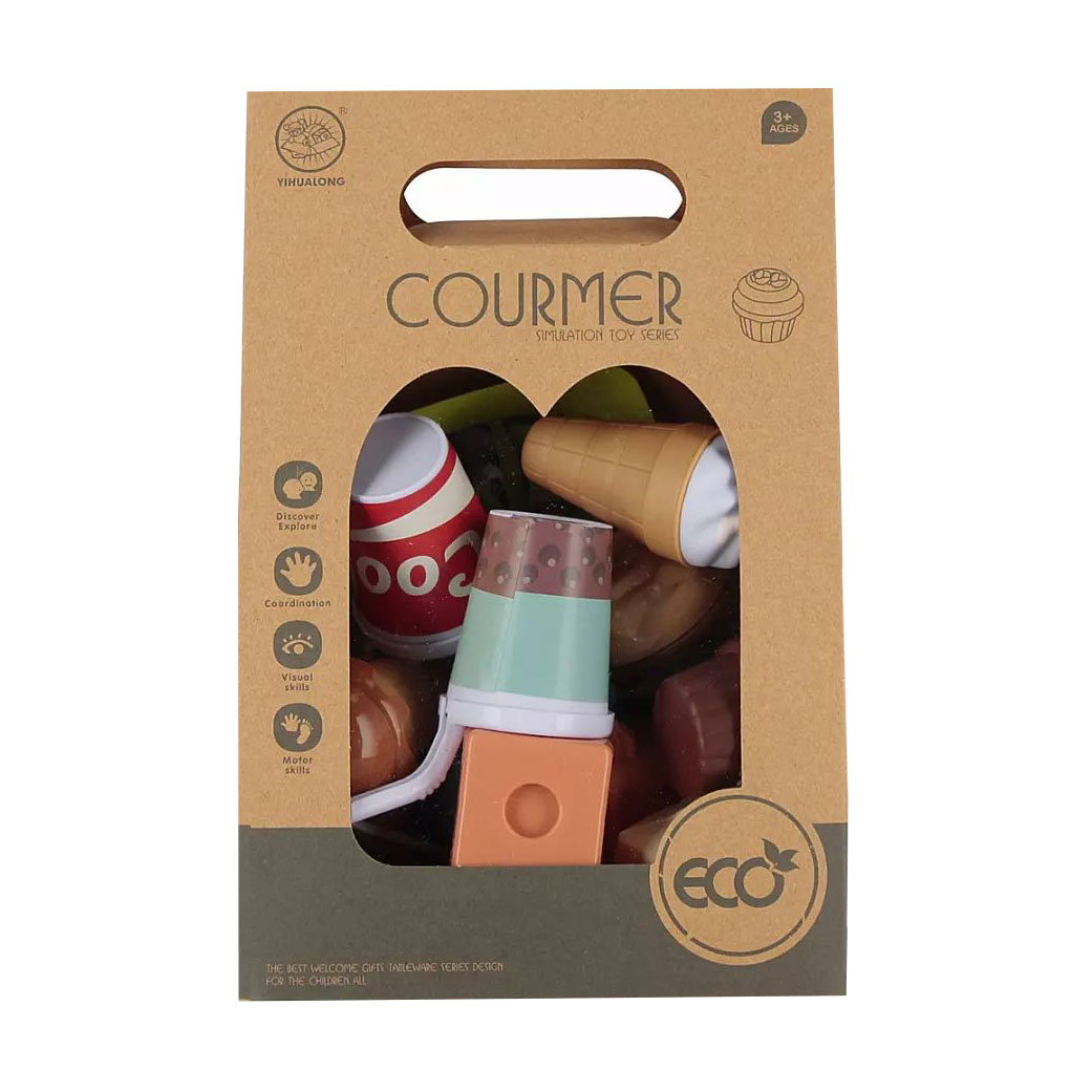 

Дитячий набір продуктів YIHUALONG Happy Food, від 3 років, 18 деталей (WFM985134)