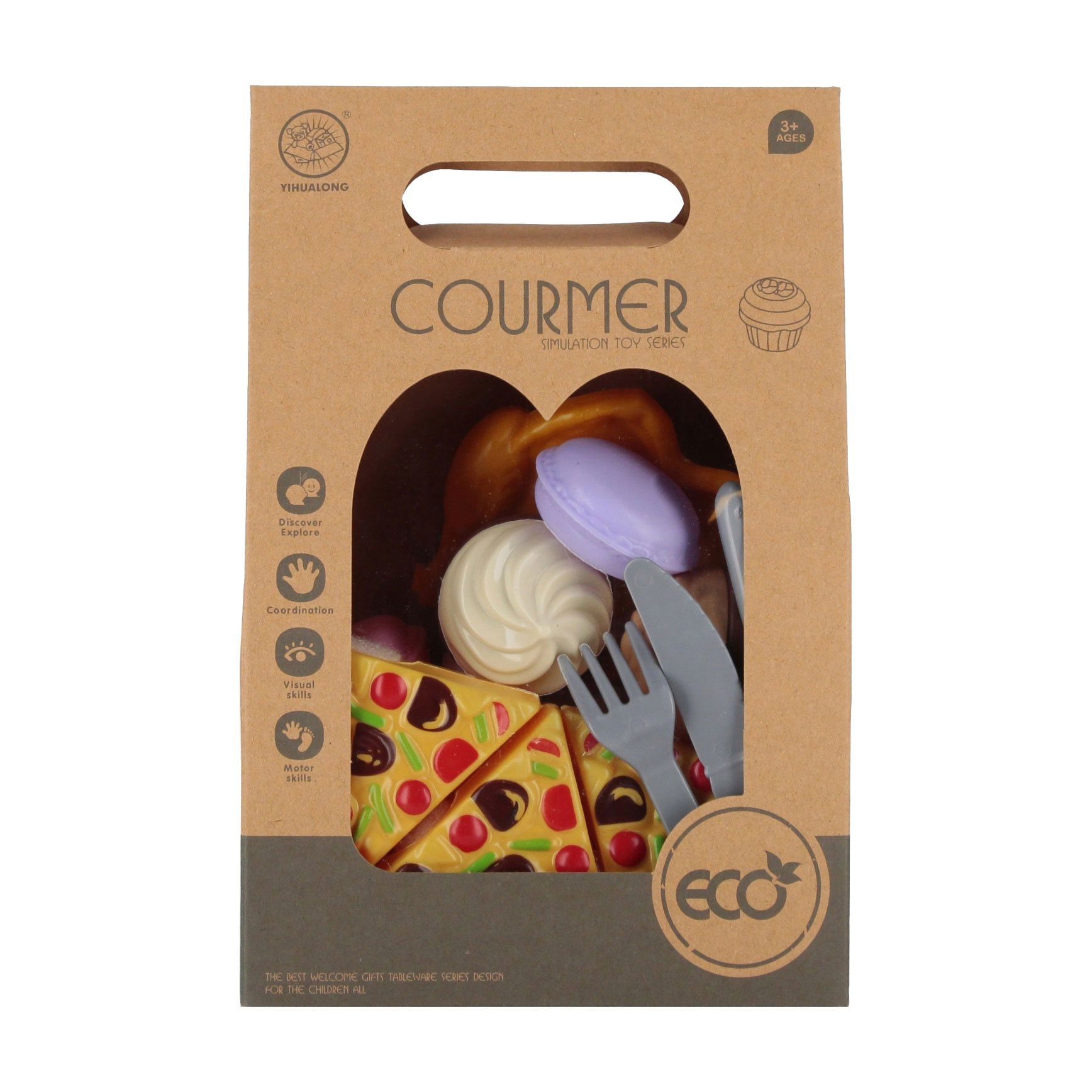 

Дитячий набір продуктів YIHUALONG Міні-меню, від 3 років, 18 деталей (WFM985138)