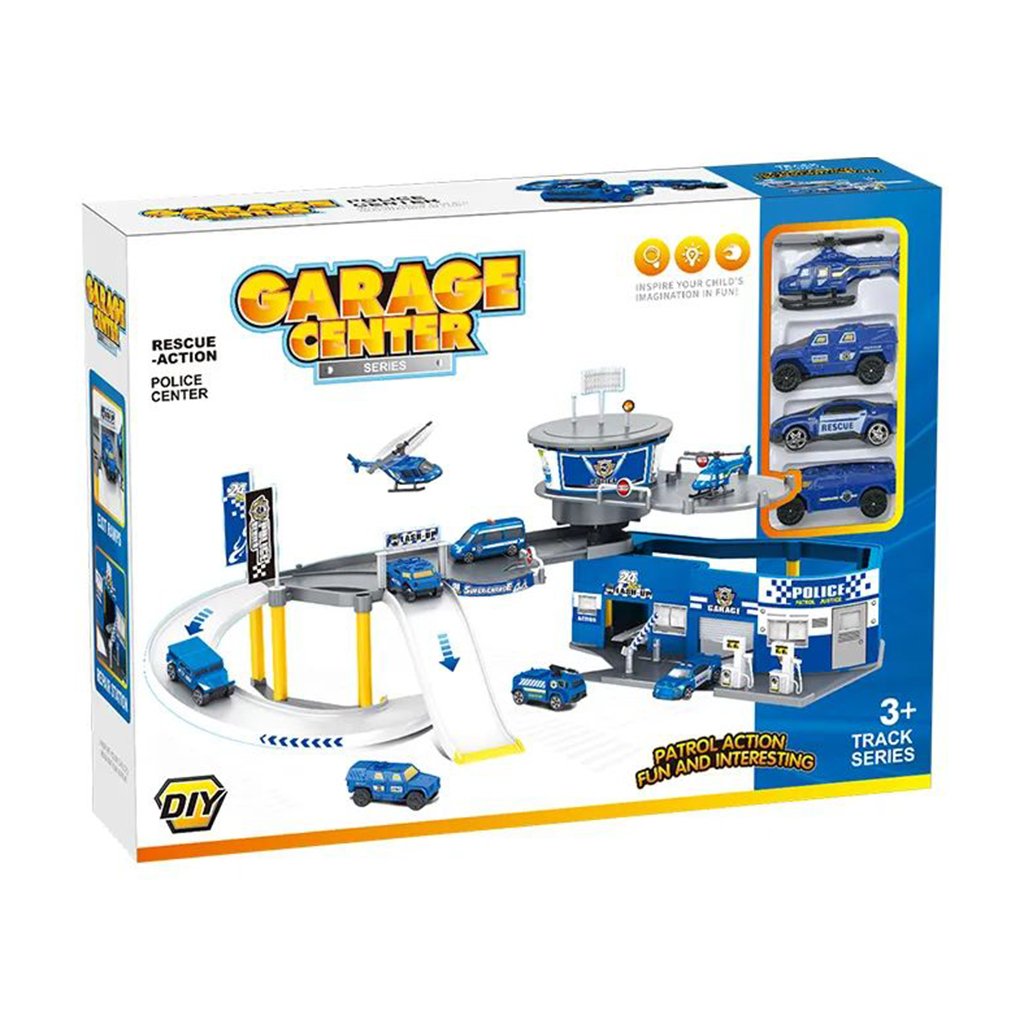 

Дитяча іграшка Peng Rong Трек з машинками Поліція, від 3 років, 45.5*34*10 см (P819-A)