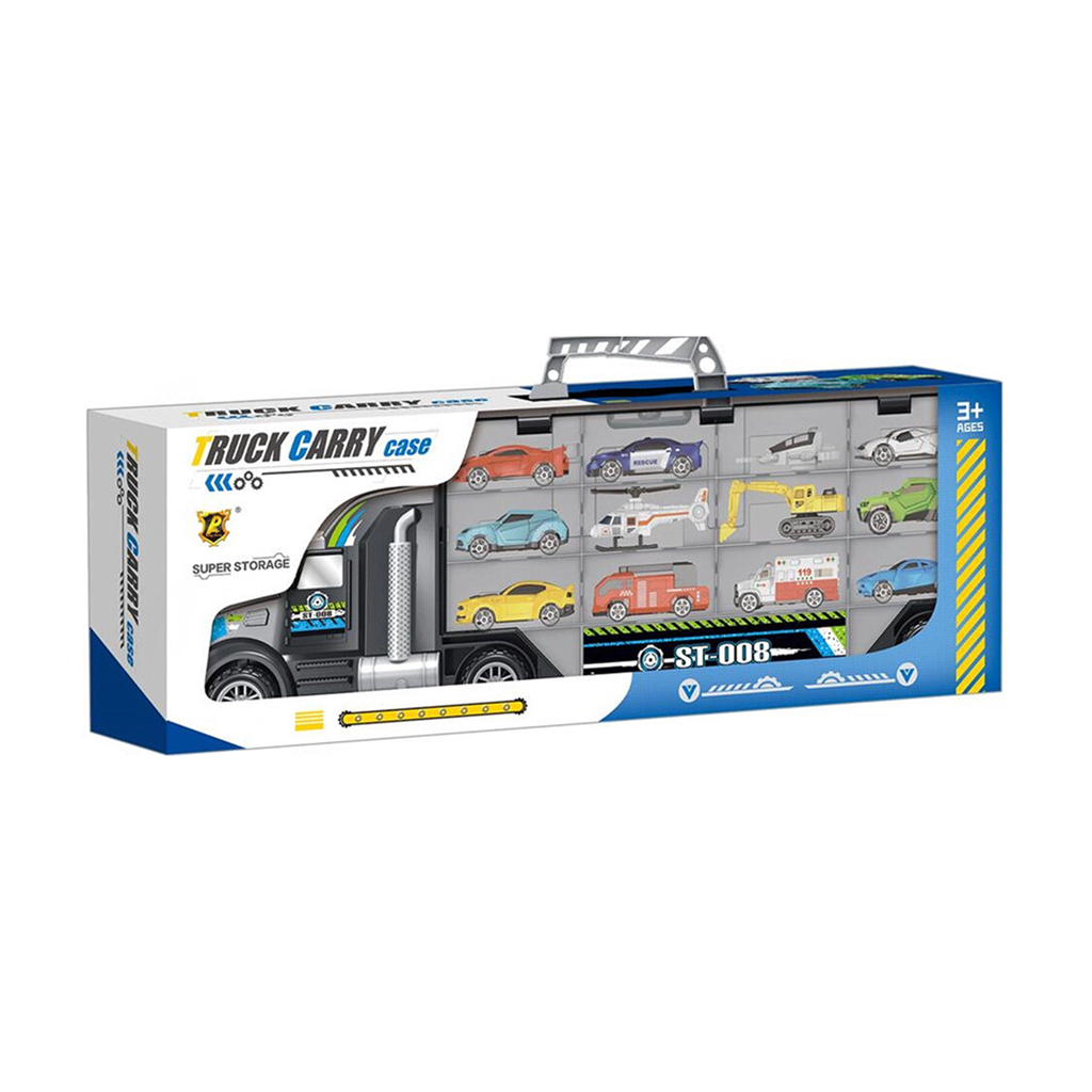 

Дитячий іграшковий набір Peng Rong Трейлер-гараж з машинками, від 3 років, 51*18*10 см (P858-A)