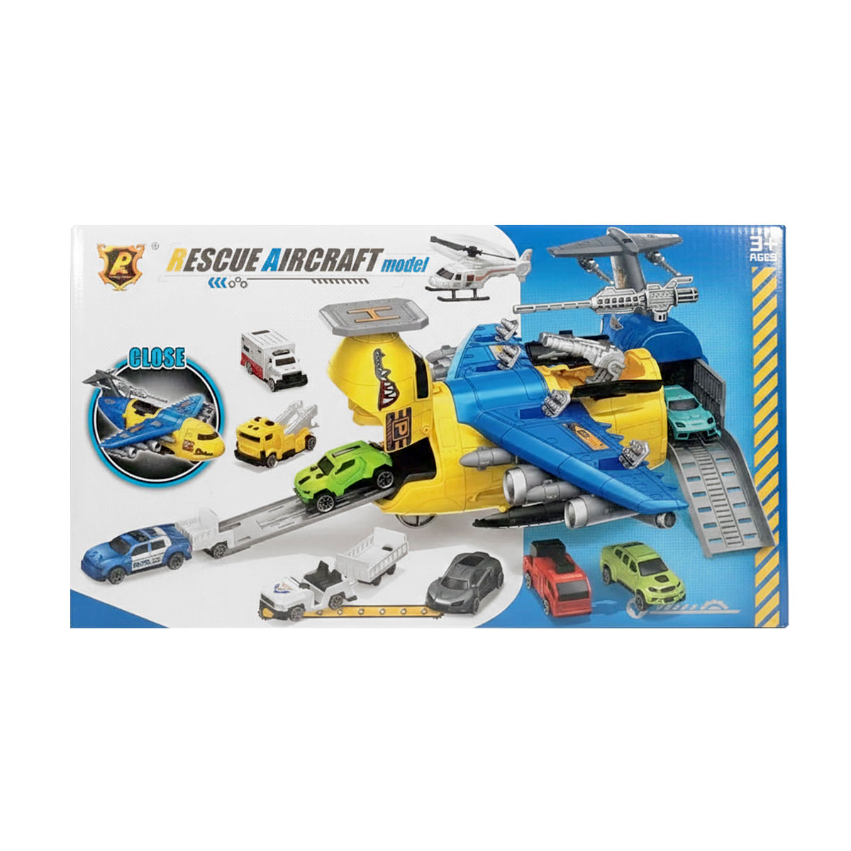 

Дитяча іграшка Peng Rong Паркінг з машинками Літак, від 3 років, 34.9*9.3*19.5 см (P949-A)