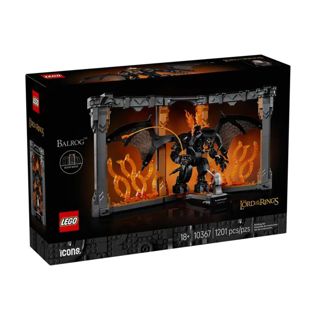 

Конструктор LEGO Icons Володар перснів: Бук-нук з Балрогом, 1201 деталь, від 18 років (10367)