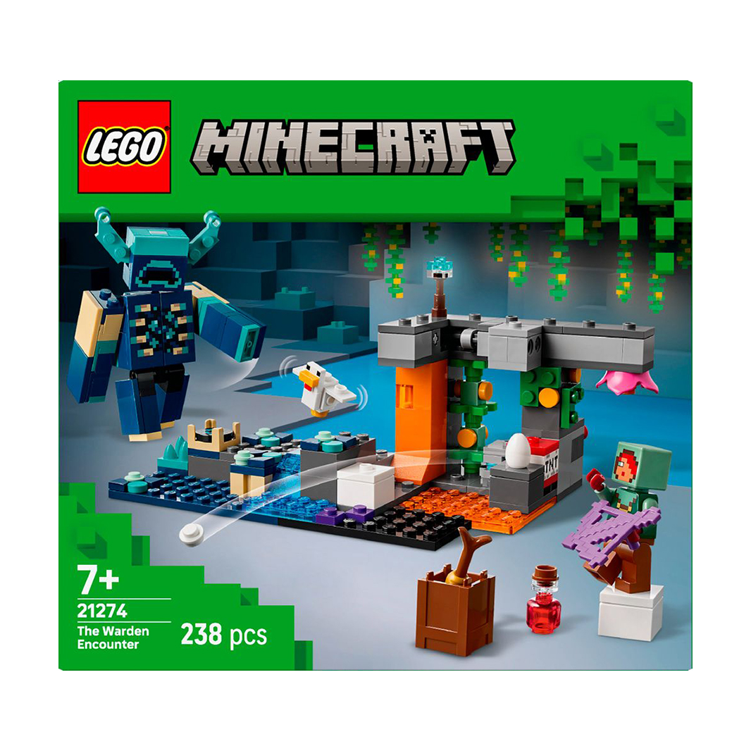

Конструктор LEGO Minecraft Зустріч із Боронителем, 238 деталей, від 7 років (21274)