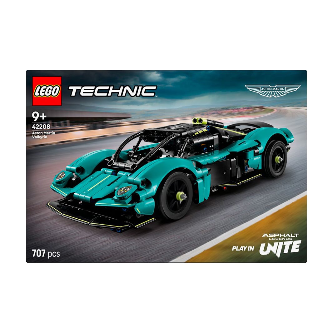 

Конструктор LEGO Technic Aston Martin Valkyrie, 707 деталей, від 9 років (42208)