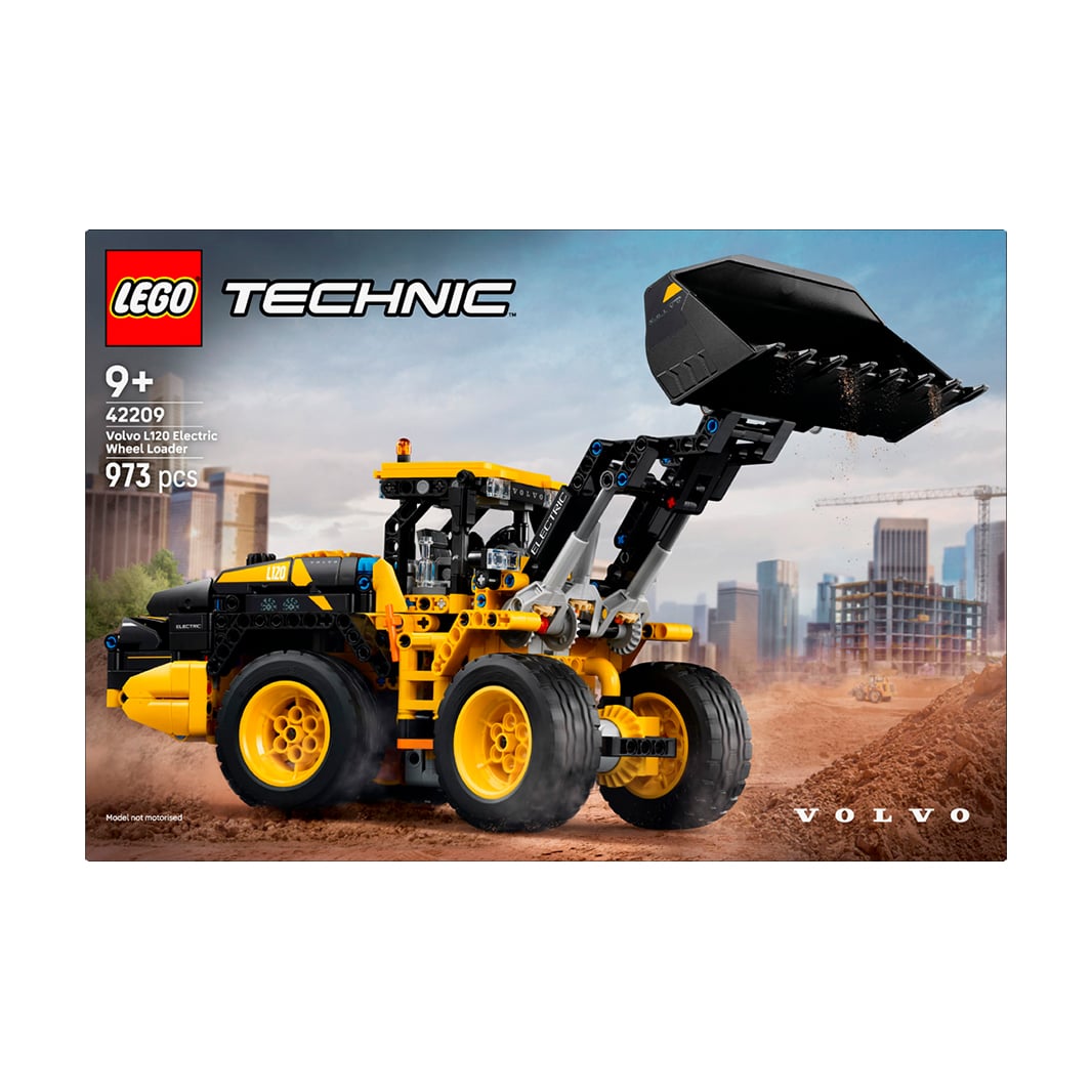 

Конструктор LEGO Technic Колісний навантажувач Volvo L120 Electric, 973 деталі, від 9 років (42209)