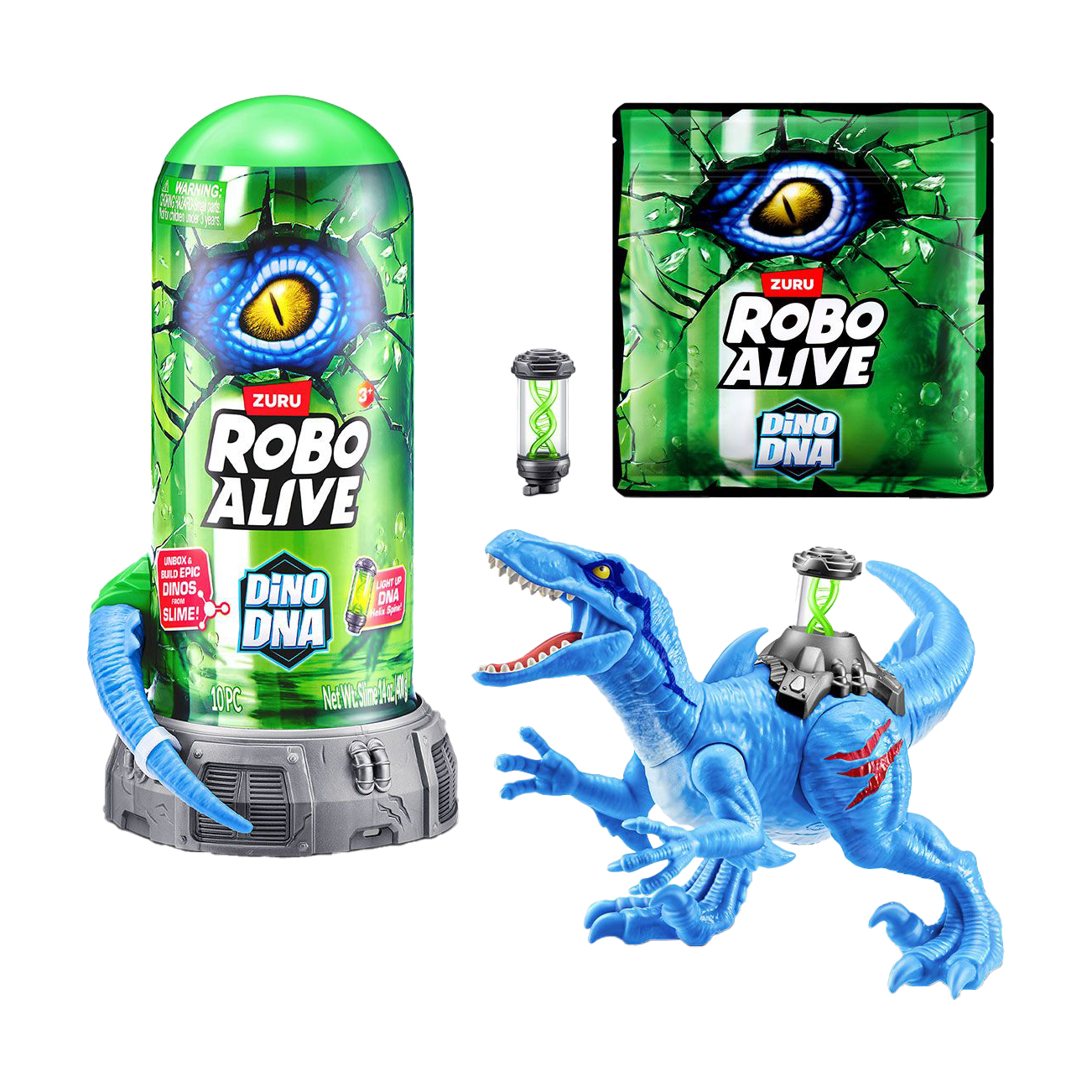 

Інтерактивний ігровий набір Pets & Robo Alive ДНК Велоцизавра, від 3 років, 10 елементів (71139B)