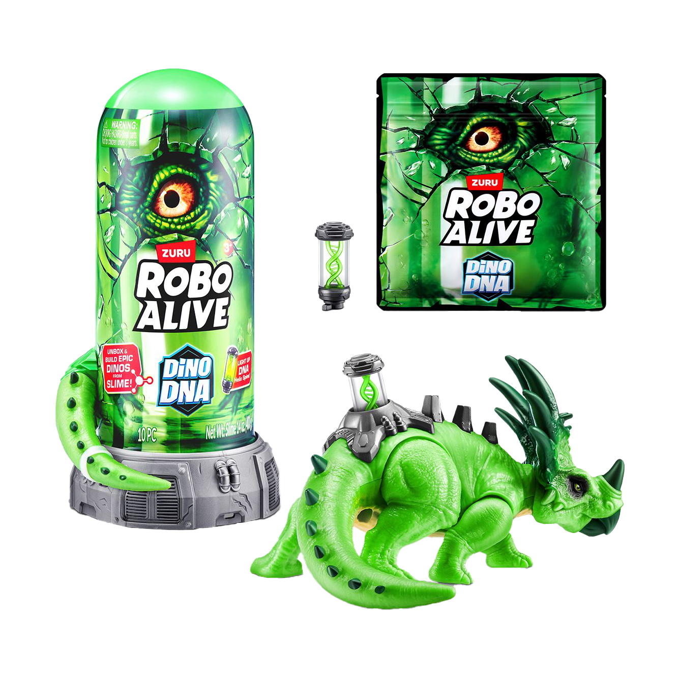 

Інтерактивний ігровий набір Pets & Robo Alive ДНК Стиракозавра, від 3 років, 10 елементів (71139D)