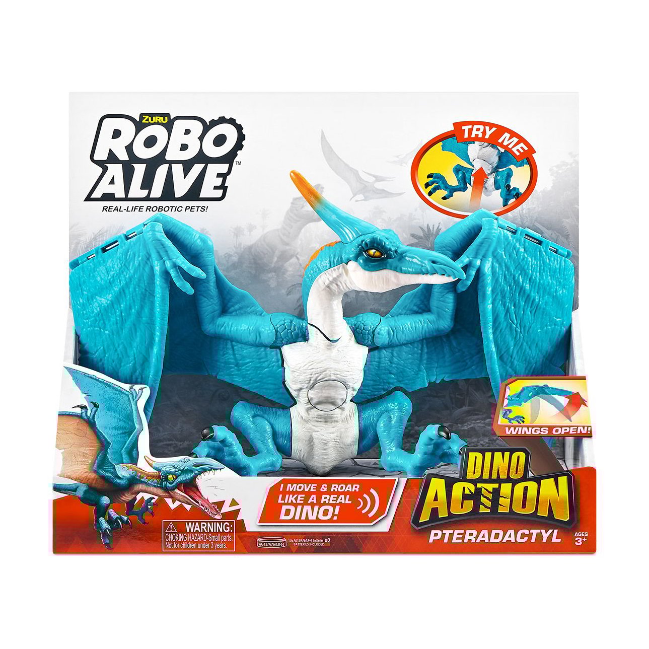 

Інтерактивна іграшка Pets & Robo Alive Dino Action Птеродактиль, від 3 років, 23*27*15 см (7173)