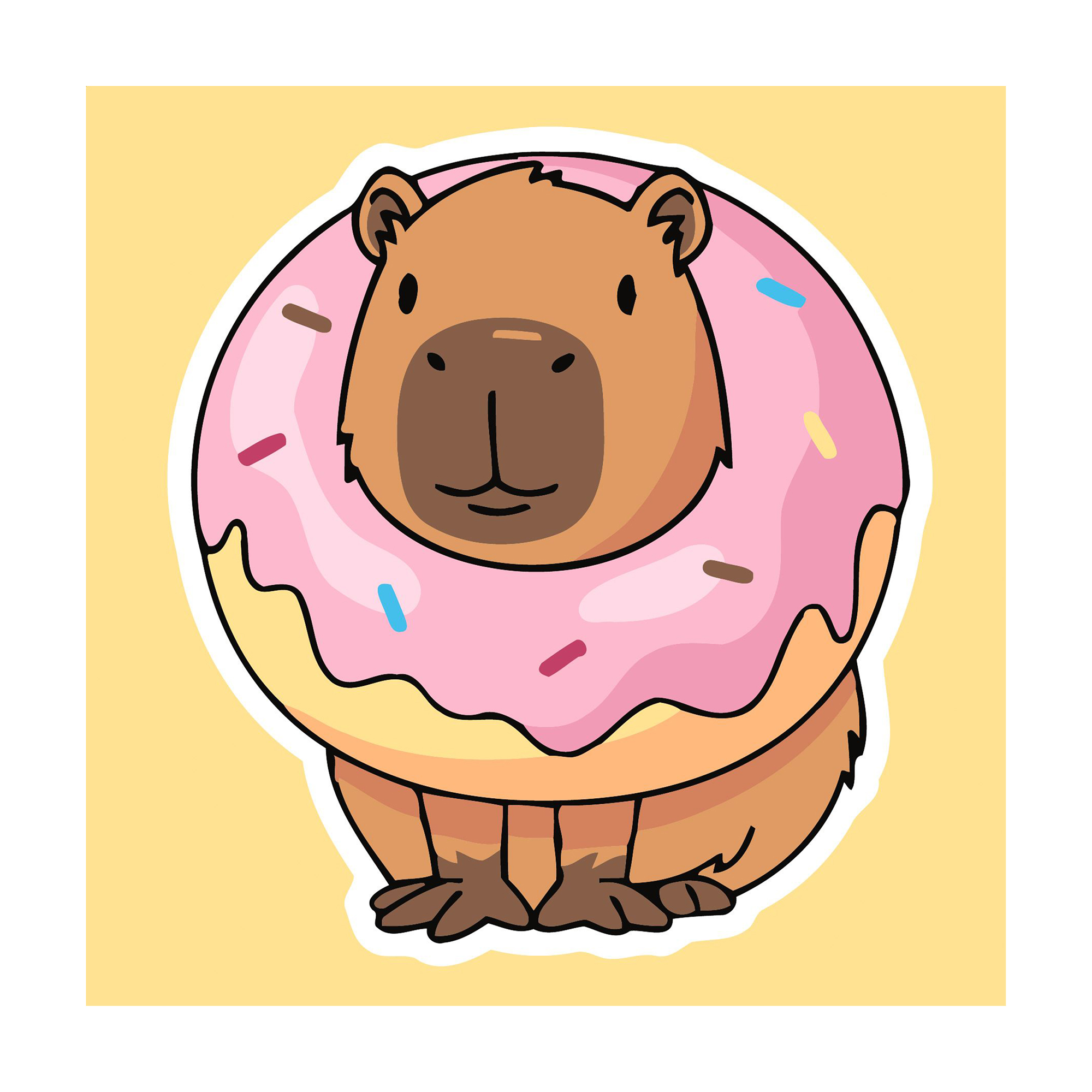 

Картина за номерами Ideyka Солодкий капібара, 30*30 см (KHO6742)