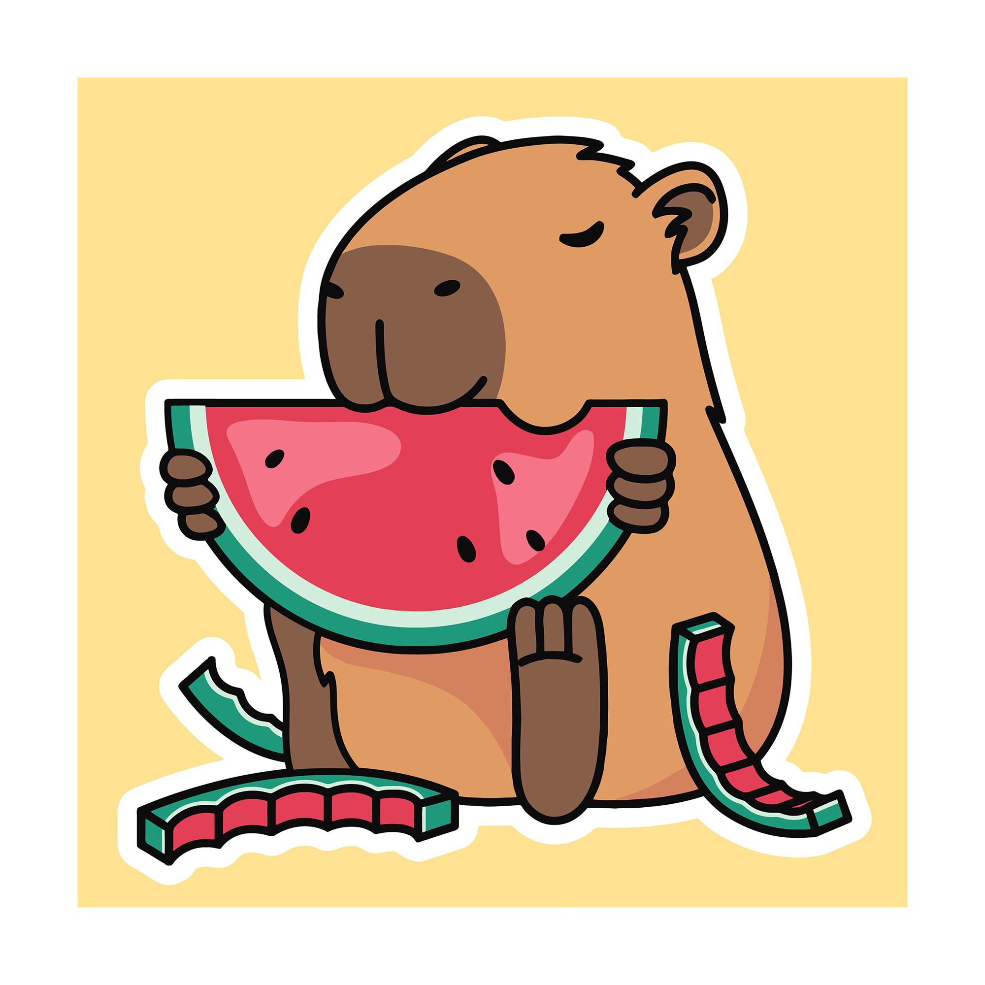 

Картина за номерами Ideyka Капібара і Херсонський кавун, 40*40 см (KHO6749)