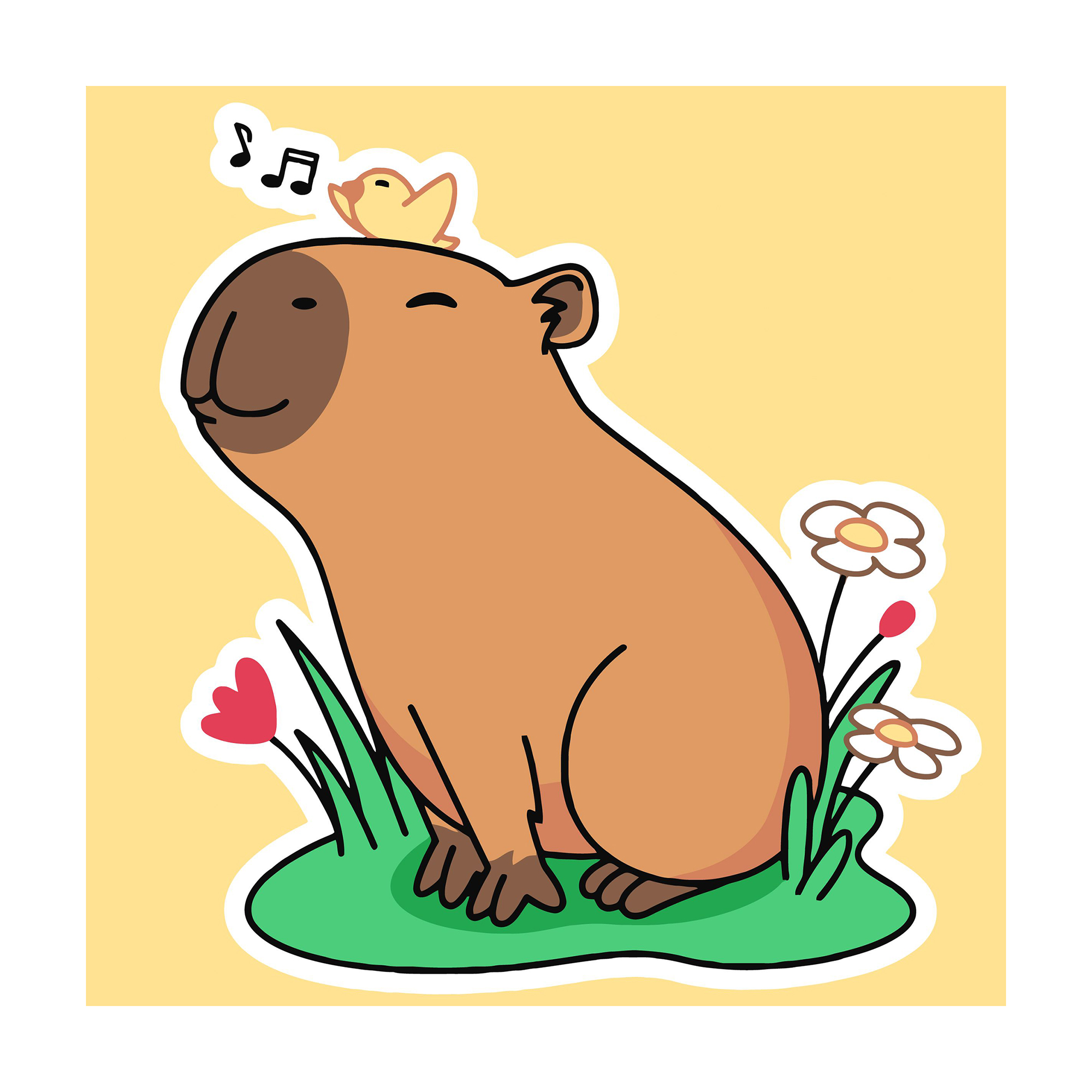 

Картина за номерами Ideyka Капібара слухає спів пташок, 30*30 см (KHO6750)