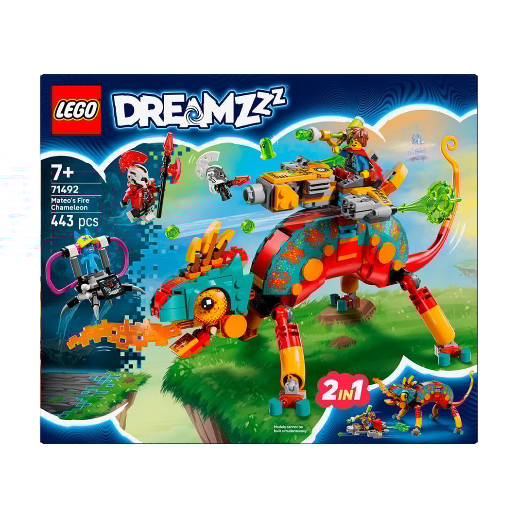 

Конструктор LEGO DREAMZzz Вогняний хамелеон Матео, 443 деталі, від 7 років (71492)