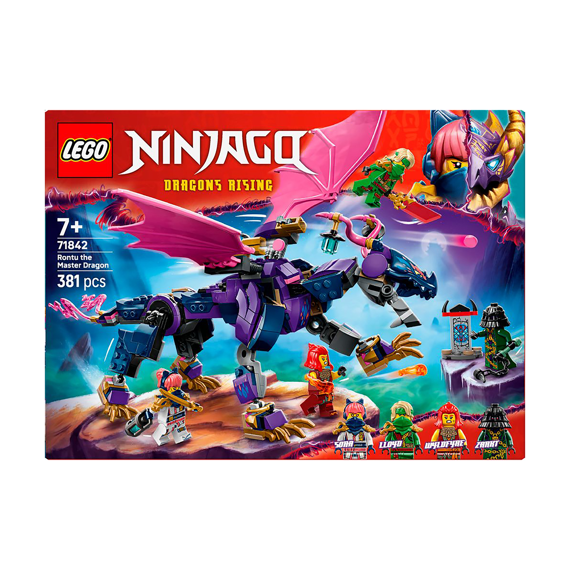 

Конструктор LEGO Ninjago Ронту, повелитель драконів, 381 деталь, від 7 років (71842)