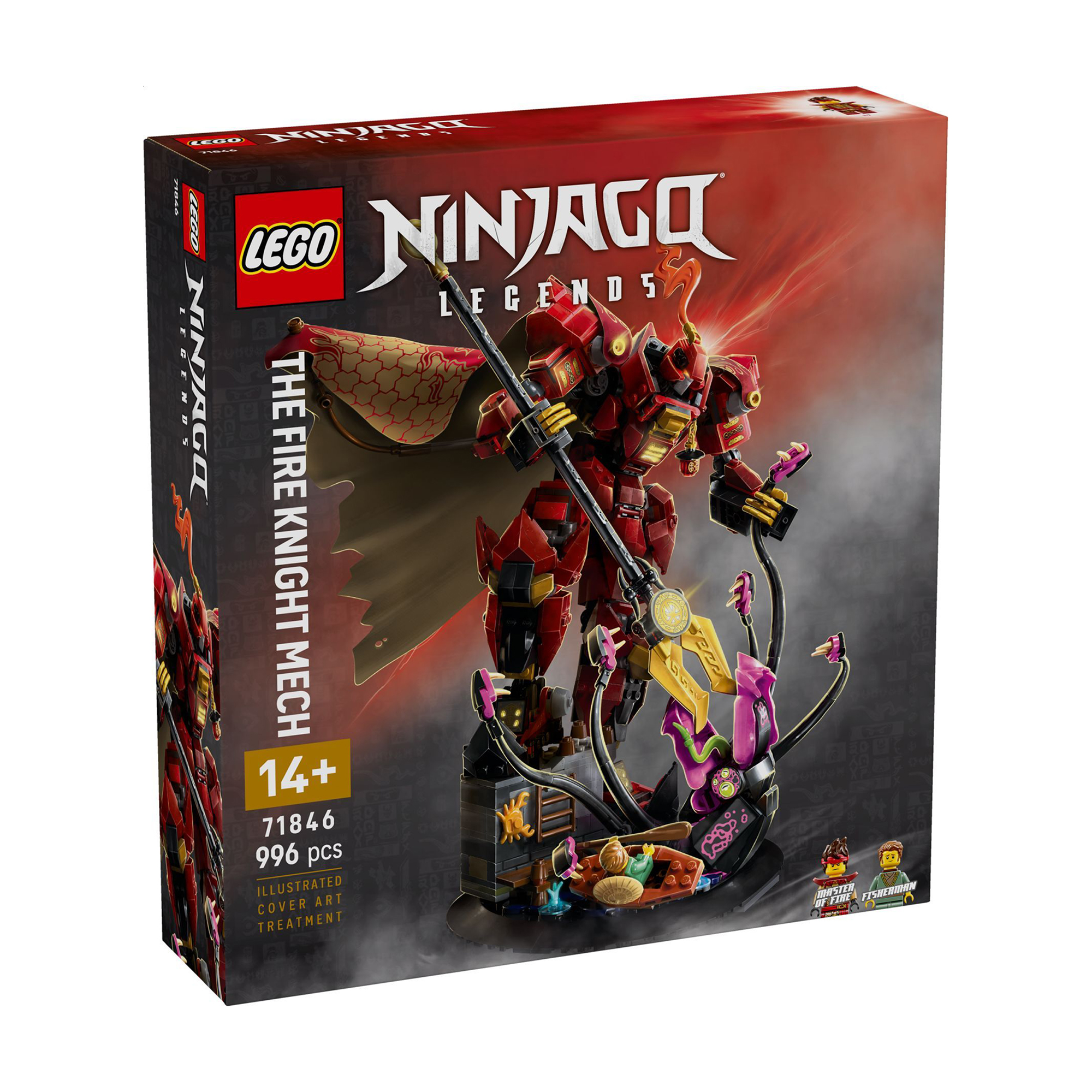 

Конструктор LEGO Ninjago Робот Вогняного Лицаря, 996 деталей, від 14 років (71846)
