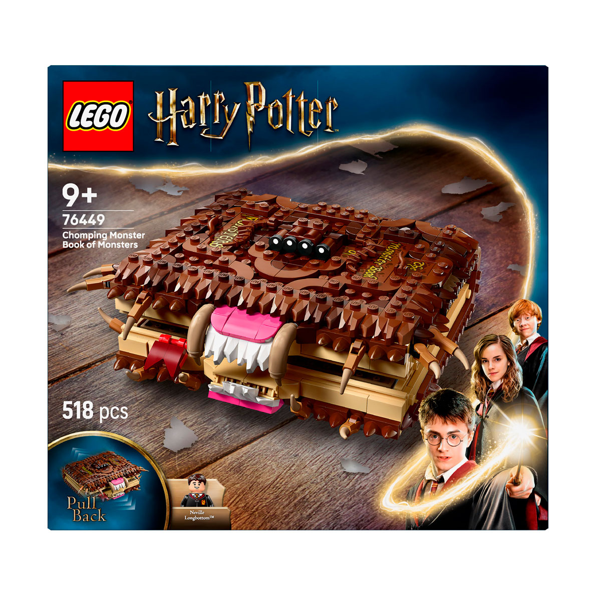 

Конструктор LEGO Harry Potter Куслива Жахлива книга жахіть, 518 деталей, від 9 років (76449)