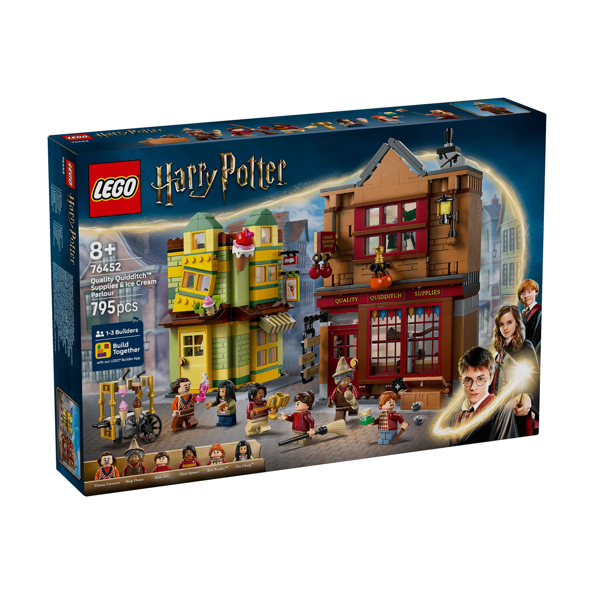 

Конструктор LEGO Harry Potter Якісні товари для квідичу і кафе з морозивом, 795 деталей, від 8 років (76452)