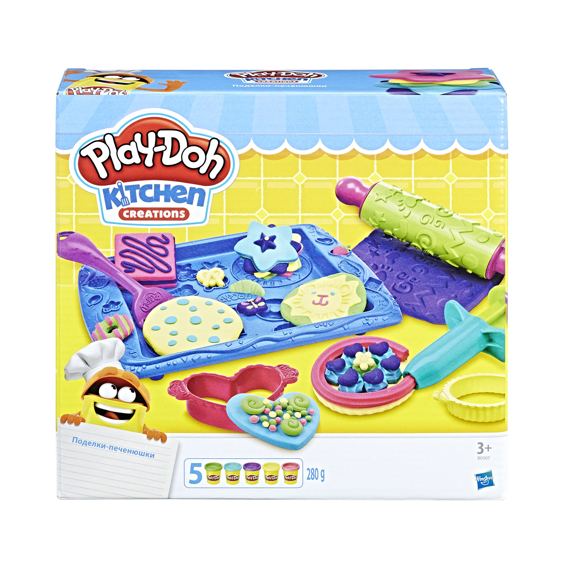 

Набір для ліплення Play-Doh Магазинчик печива, від 3 років, 14 деталей (B0307)