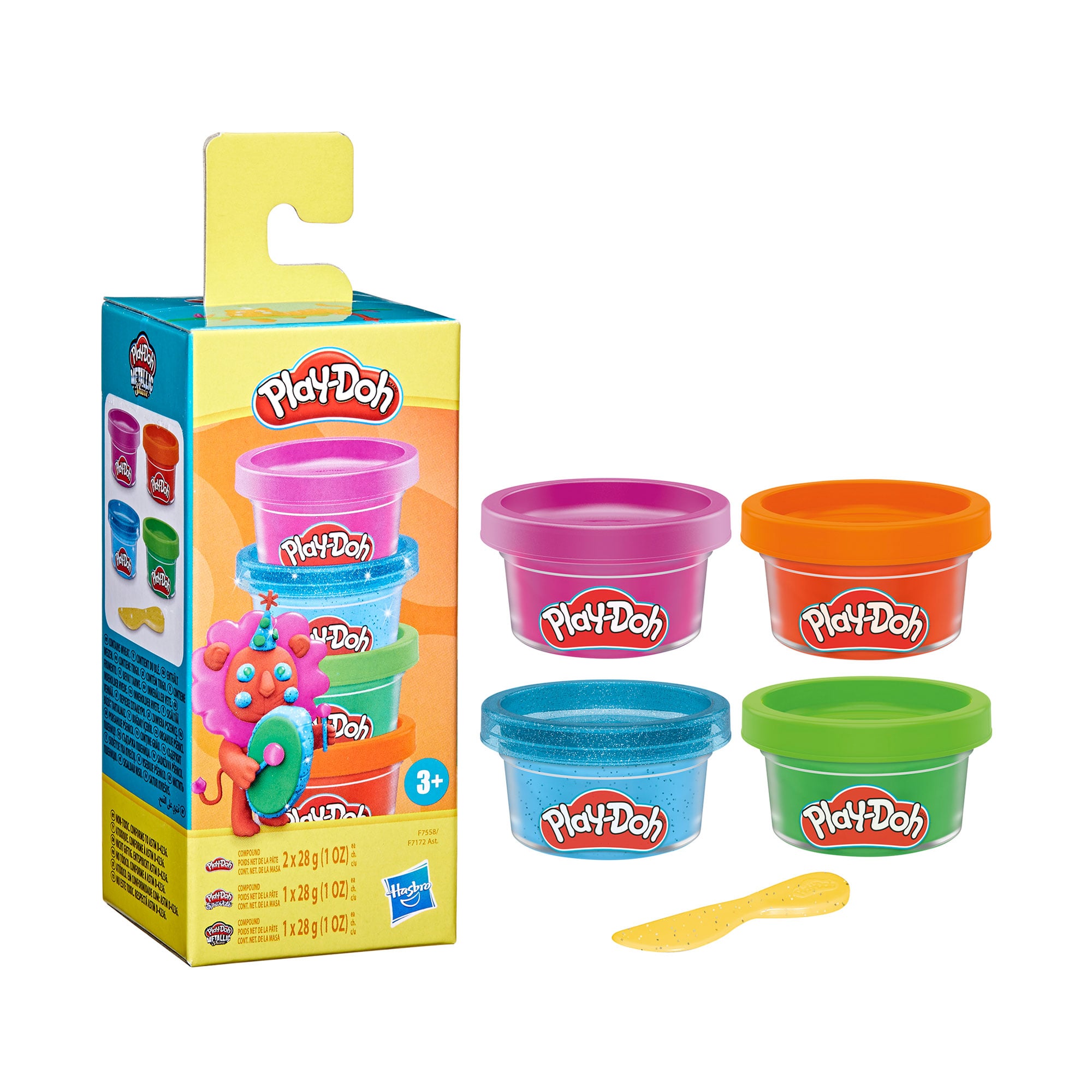 

Набір маси для ліплення Play-Doh Irresistible Mini Theme 1, від 3 років, 4 баночки (F7172/F7558)