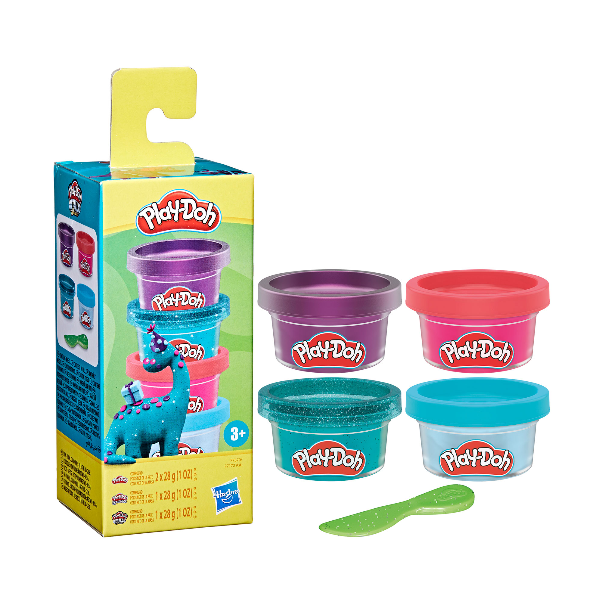

Набір маси для ліплення Play-Doh Irresistible Mini Theme 3, від 3 років, 4 баночки (F7172/F7570)