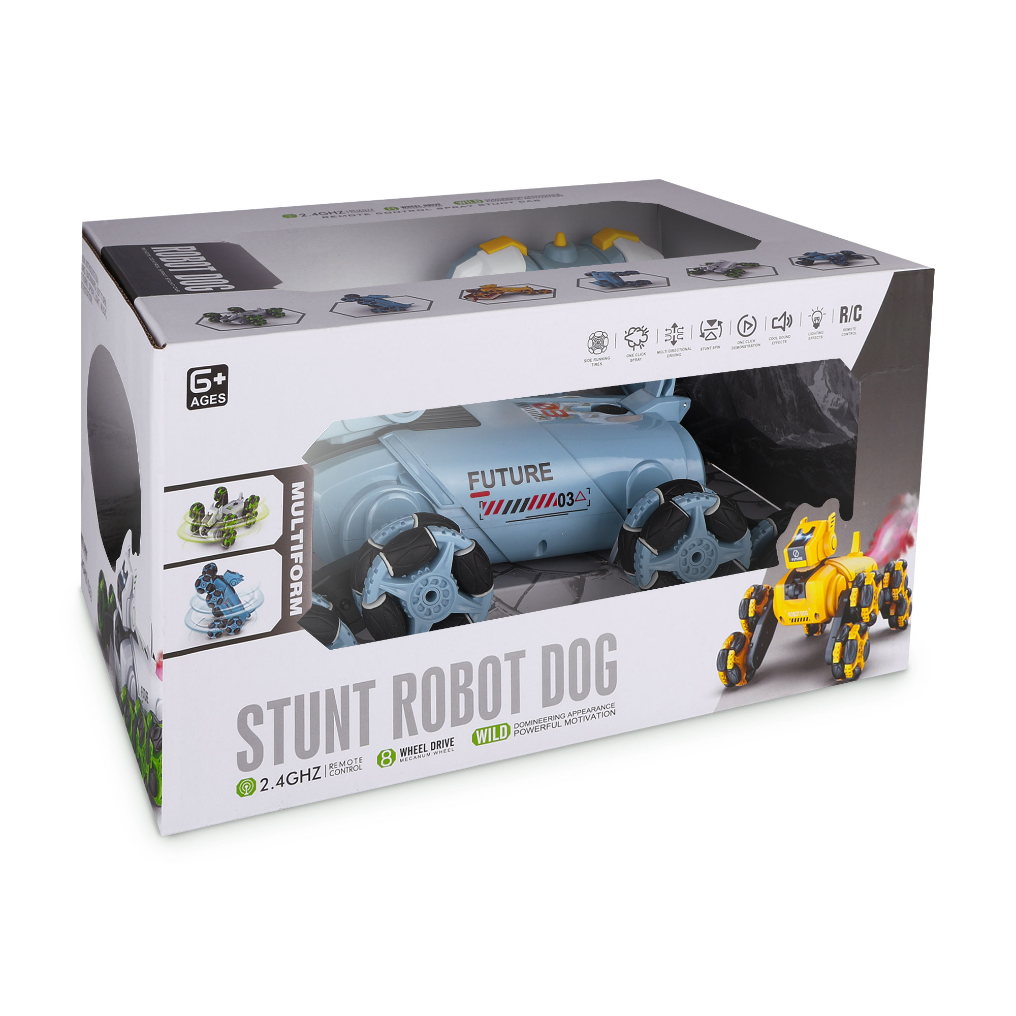 

Дитяча іграшка на радіокеруванні TOYRA Турбо Хвостик, 26.5*16*16,5 см (AJ029166)