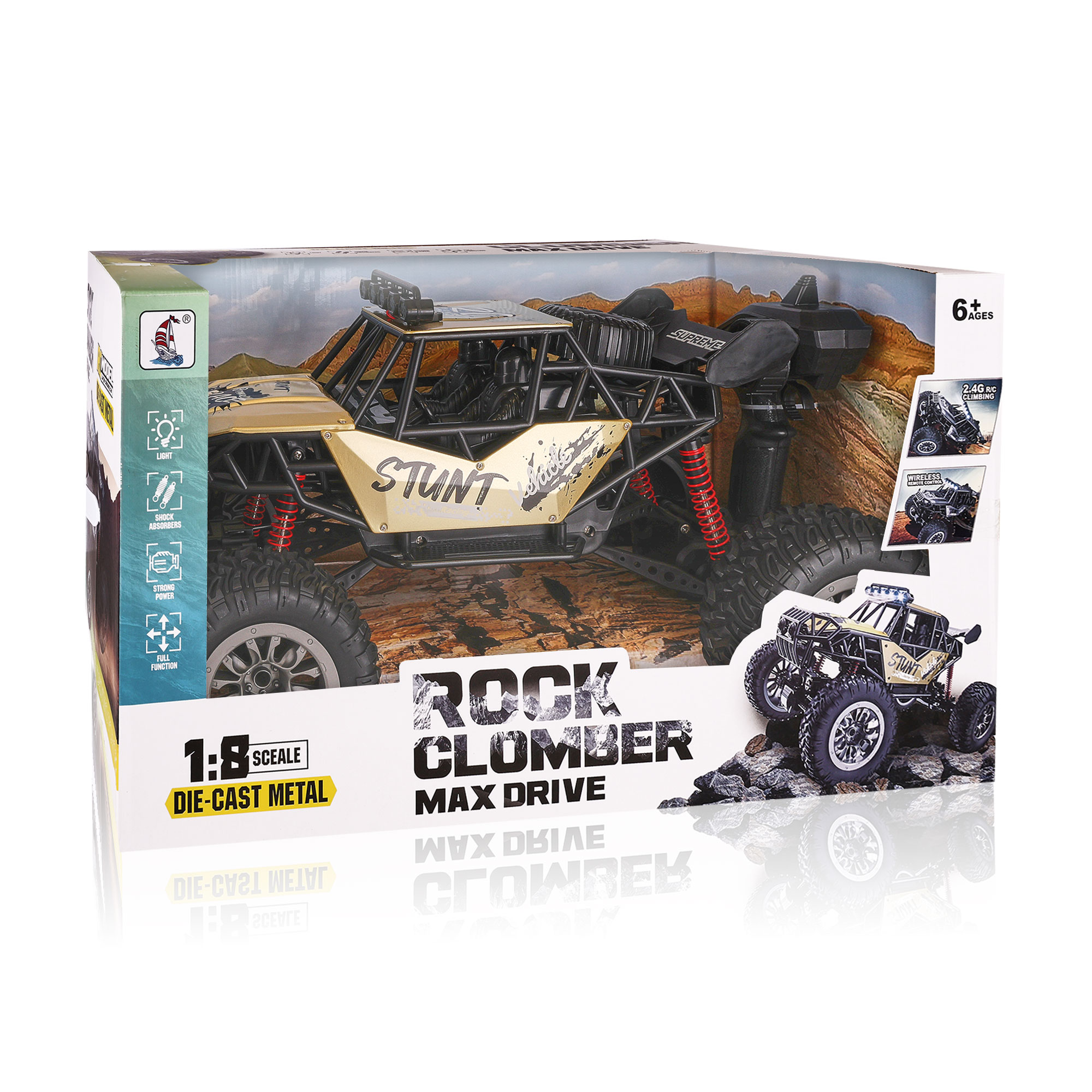 

Дитяча іграшка на радіокеруванні TOYRA Повнопривідний автомобіль, від 6 років, 50*30.5*26.5 см (AJ031030)