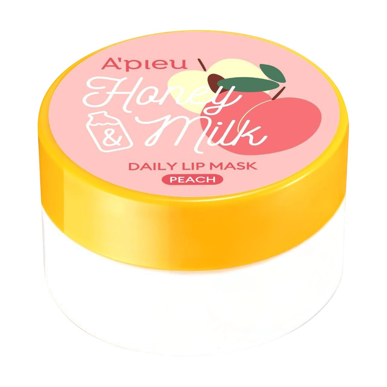 

Живильна маска для губ A'pieu Honey & Milk Daily Lip Mask, Peach, 6 г