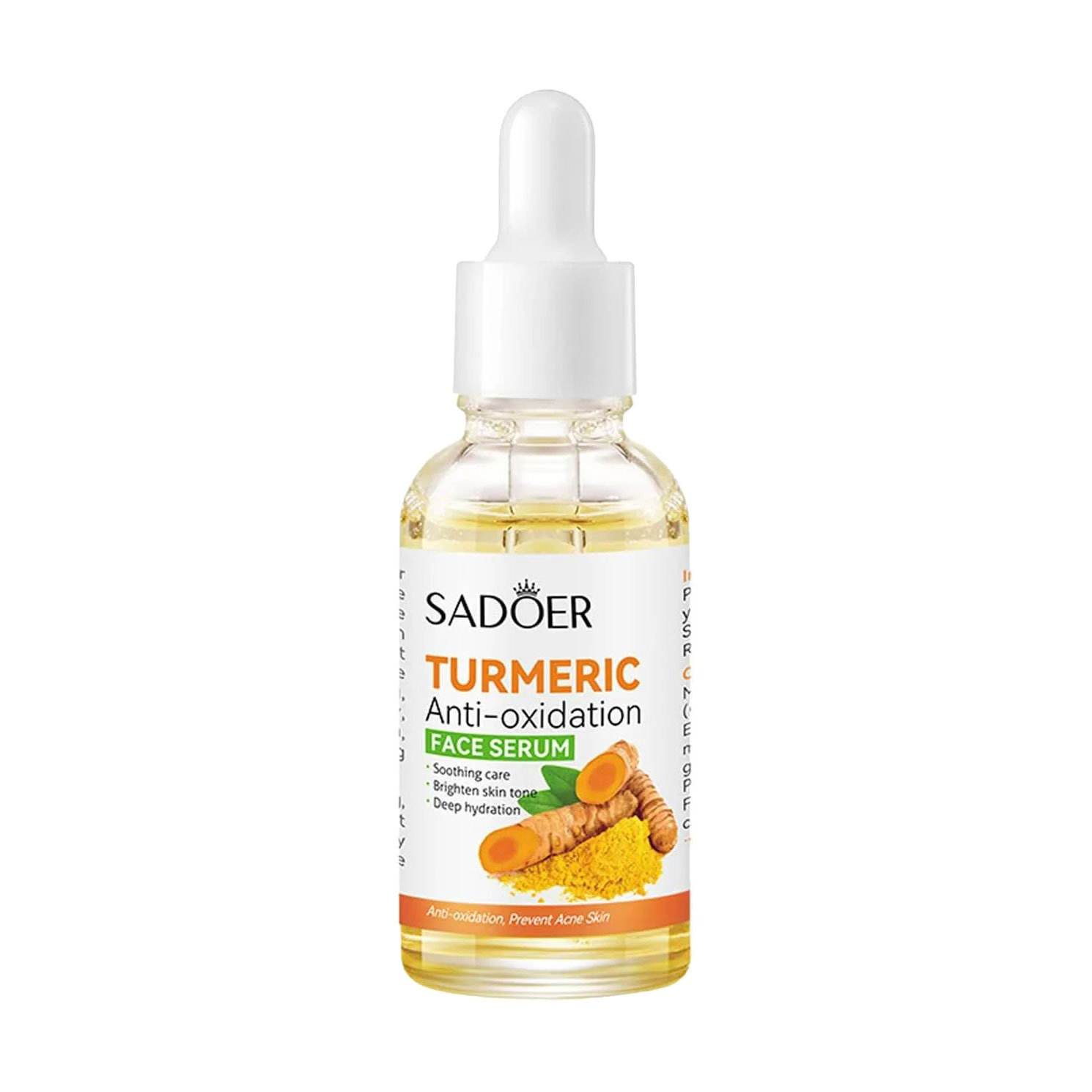 

Антиоксидантна сироватка для обличчя Sadoer Turmeric Anti-Oxidation Face Serum з екстрактом куркуми, 30 мл