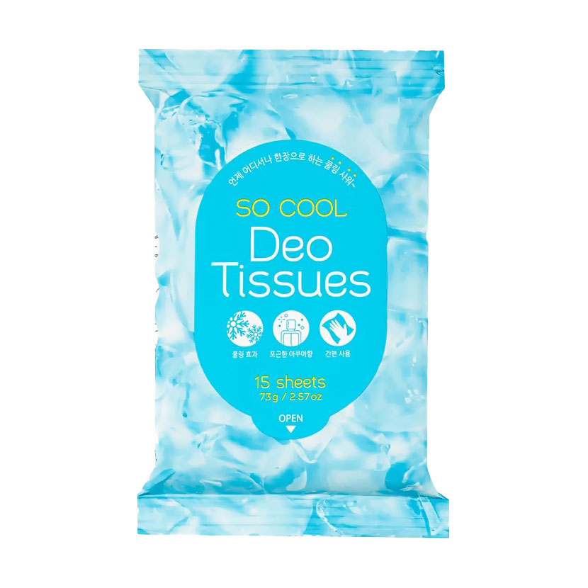 

Дезодерувальні серветки Prreti SoCool Deo Tissues, 15 шт