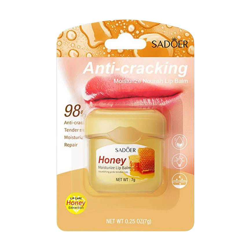 

Зволожувальний бальзам для губ Sadoer Moisturize Lip Balm, Honey, 7 г