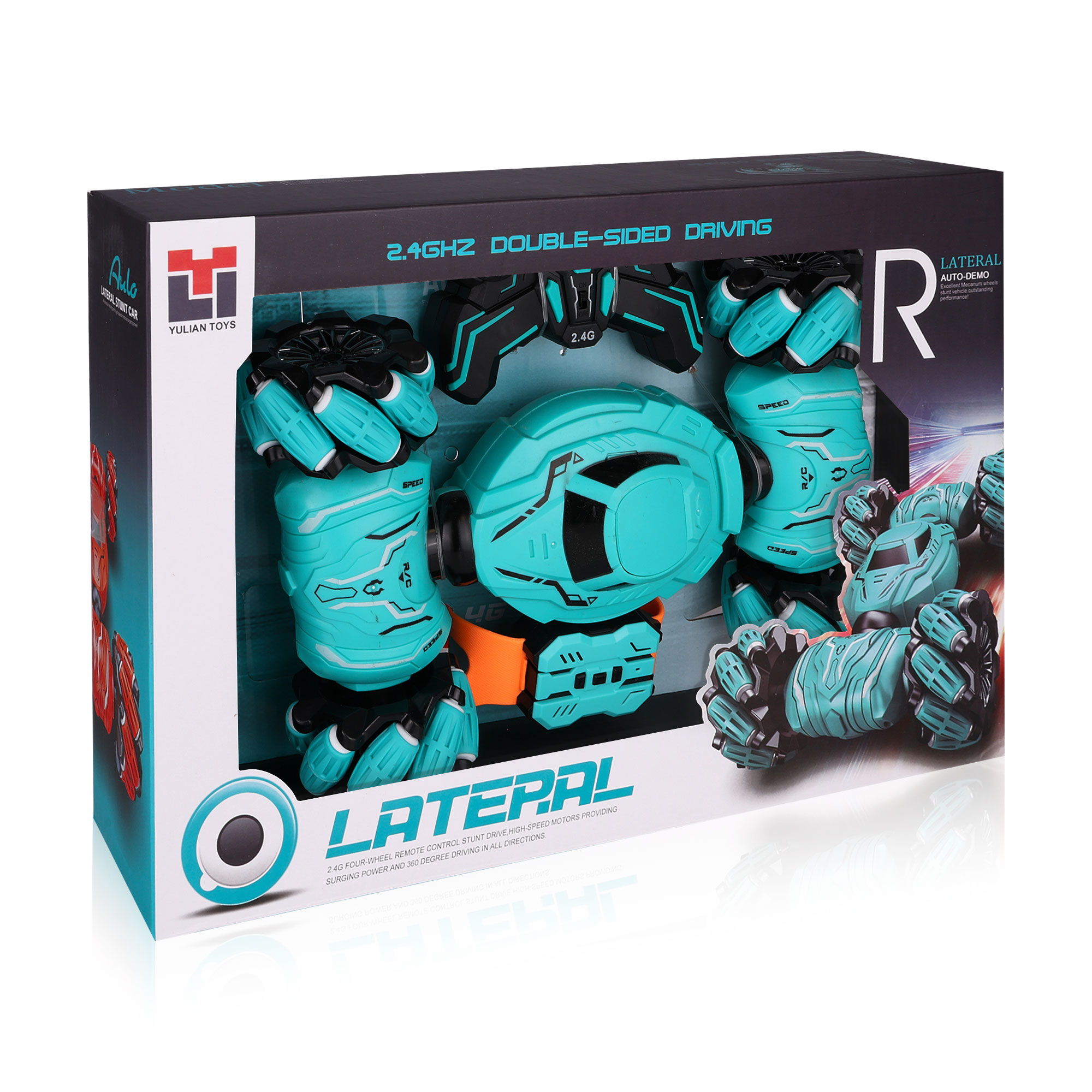 

Машинка-перевертень на радіокеруванні YULIAN TOYS Шалена швидкість, блакитна, від 6 років (AJ022603)