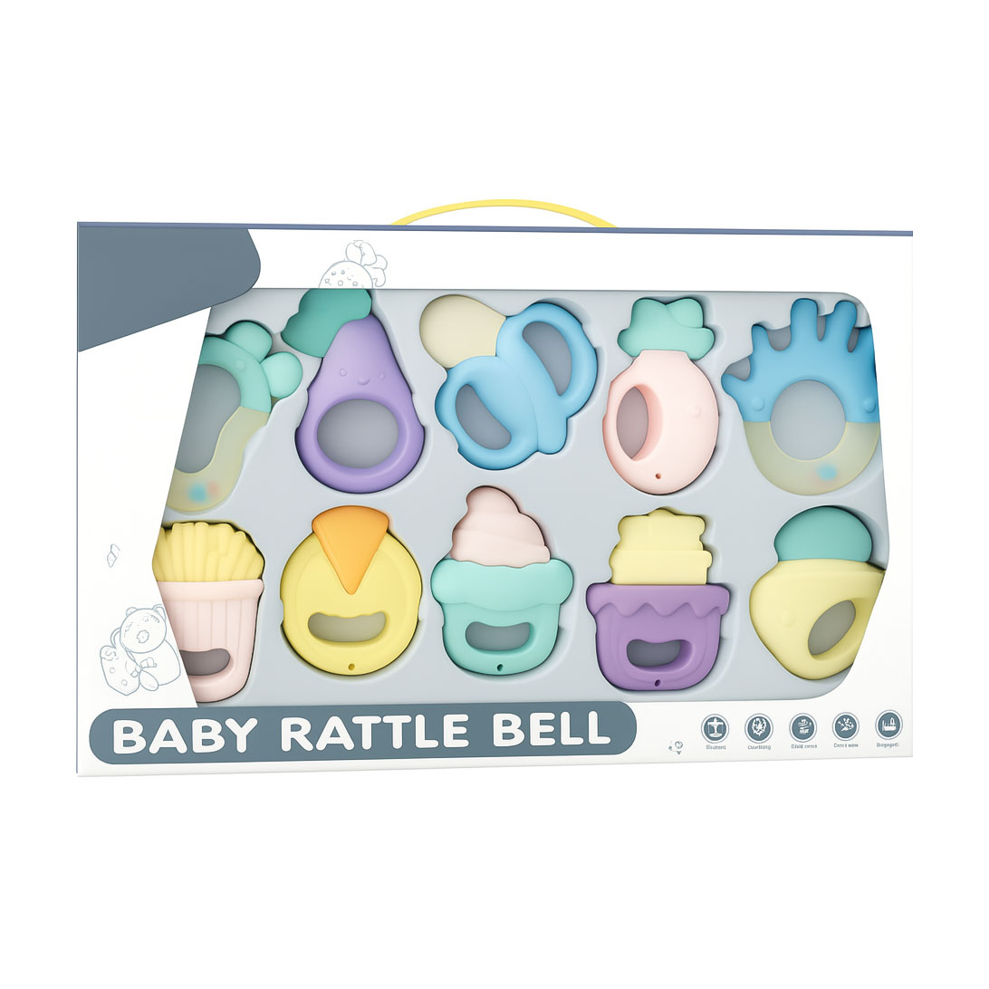 

Набір гумових брязкалець Babik, від народження, 10 шт, 42*4*24.5 см (AJ034699)