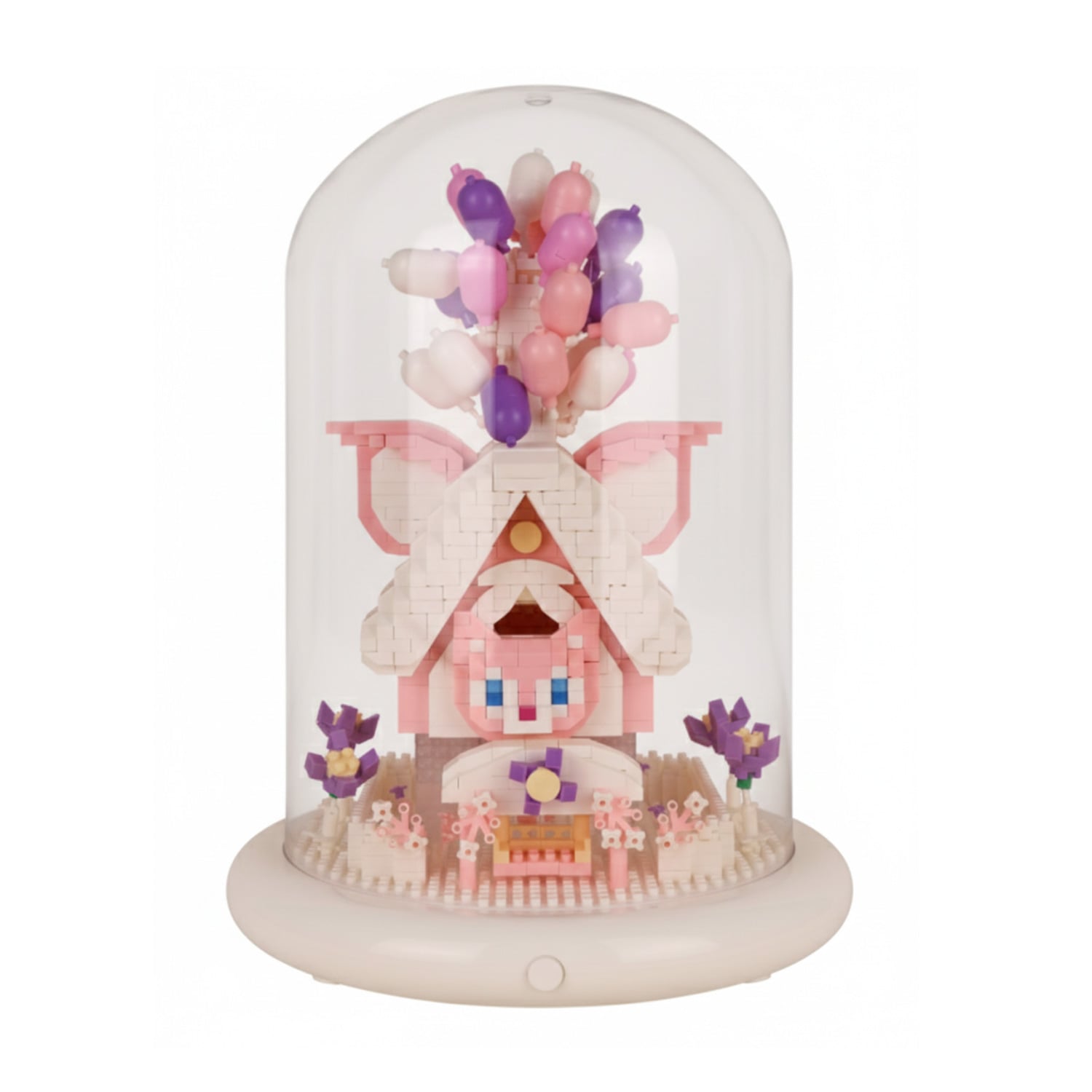 

Дитячий конструктор JIHUI Рожеві пригоди під куполом, зі світлом, від 14 років, 22*16.5 см (AJ033396)