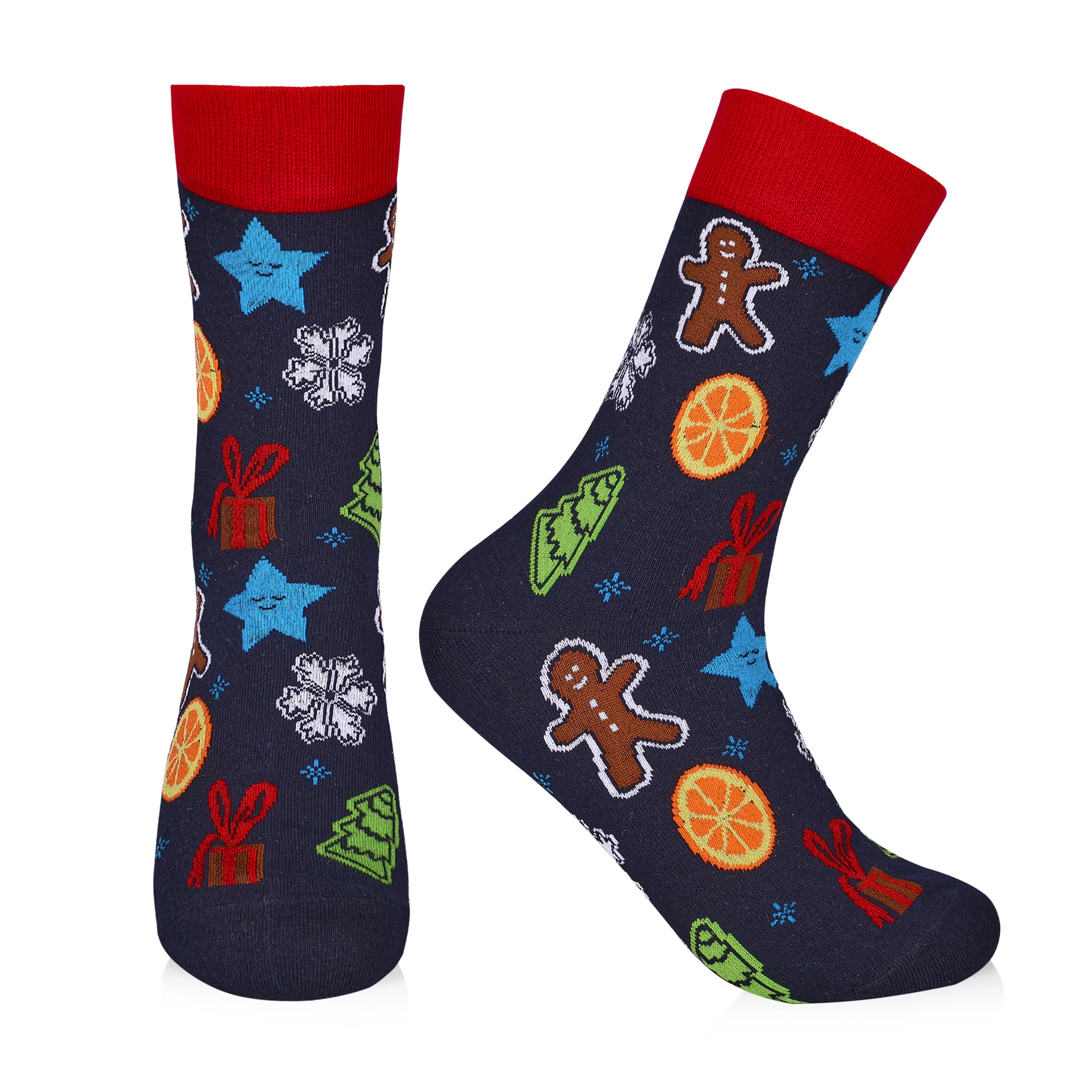 

Шкарпетки чоловічі AmiGO новорічні, сині, розмір 40-42