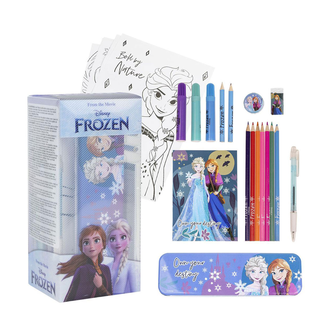 

Дитячий набір для розмальовки Cerda Frozen, від 3 років, 11*24*9.5 см, 25 предметів (2700000839)