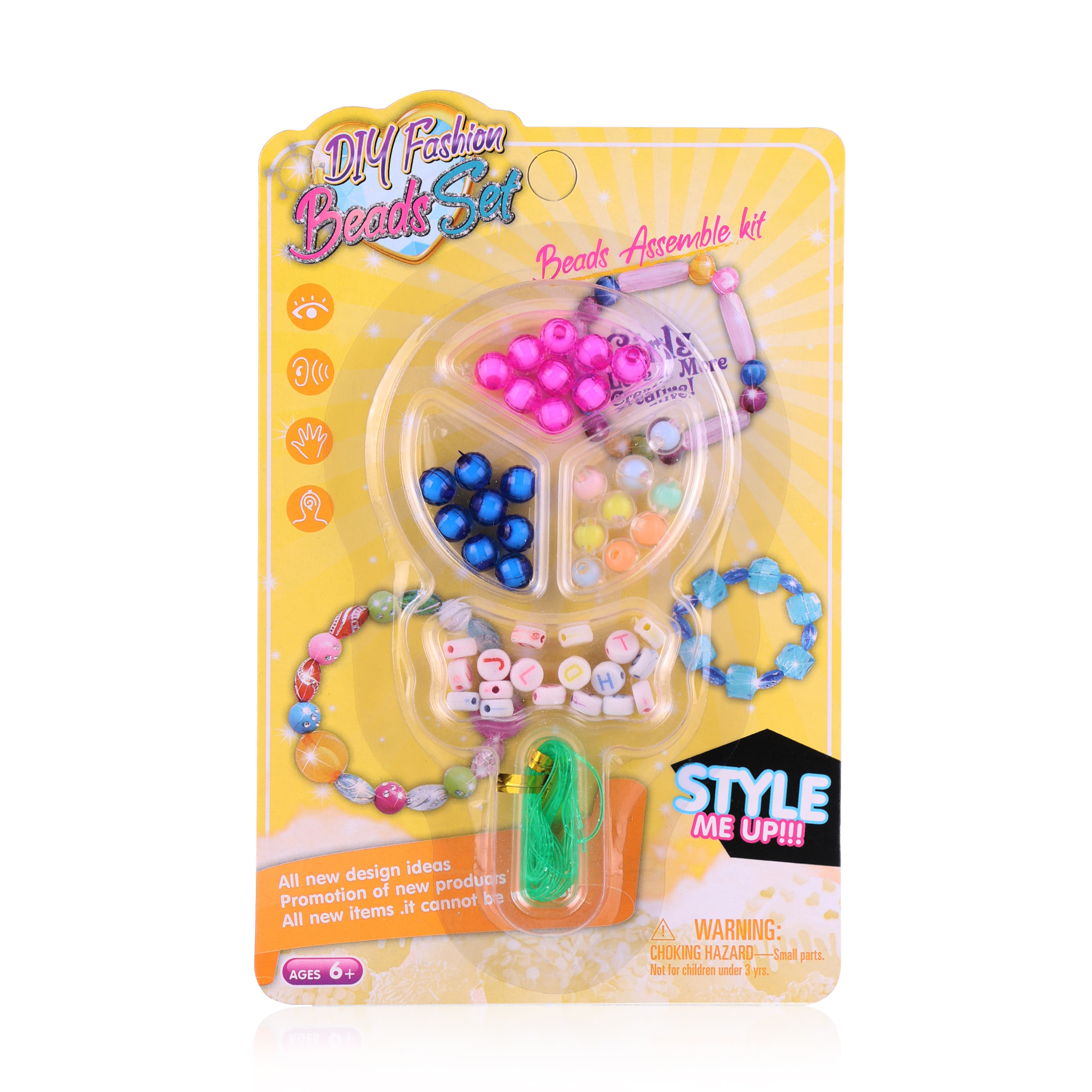 

Набір для створення прикрас Diy Fasion Beads Set жовтий, від 6 років (23H1302)