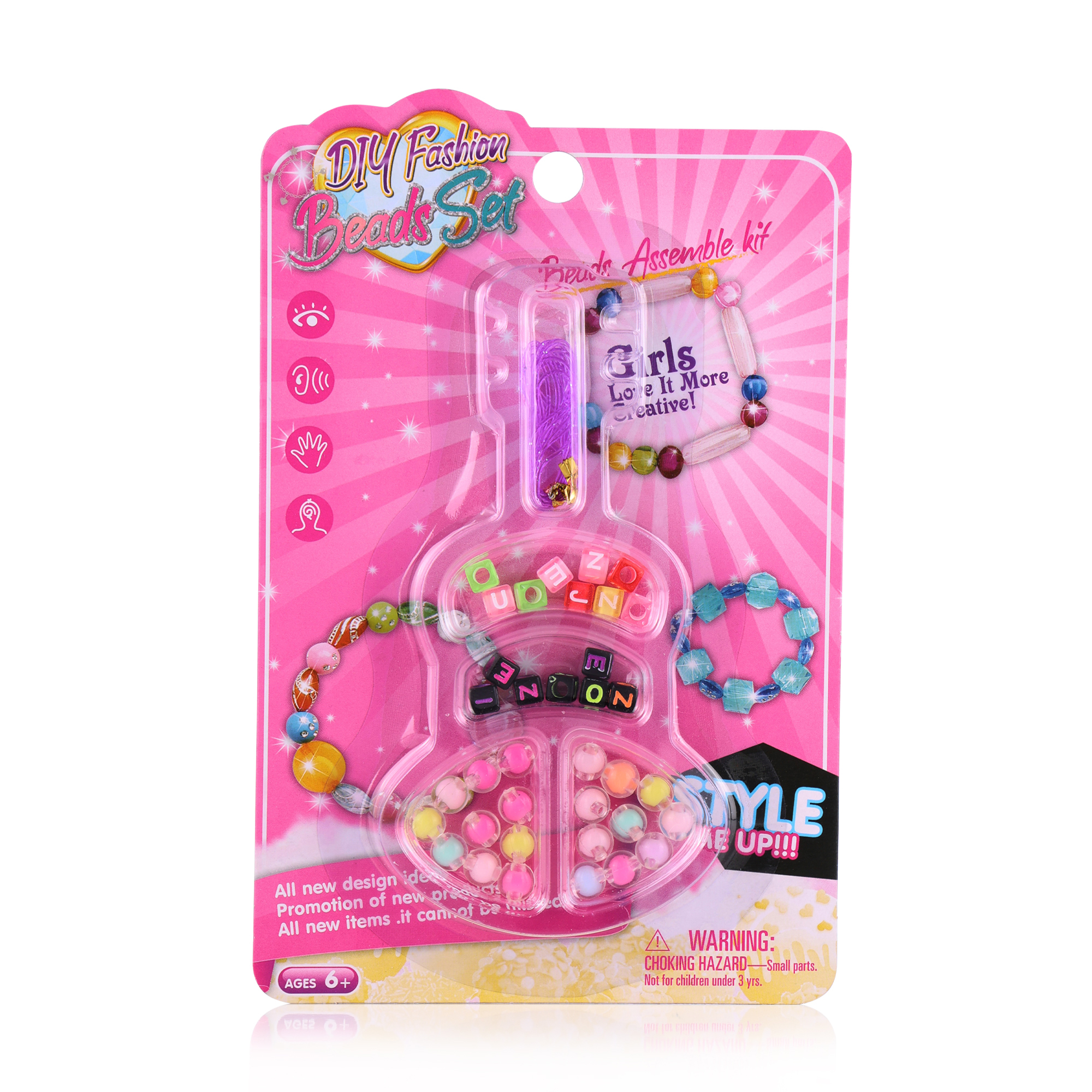 

Набір для створення прикрас Diy Fasion Beads Set рожевий, від 6 років (23H1302)