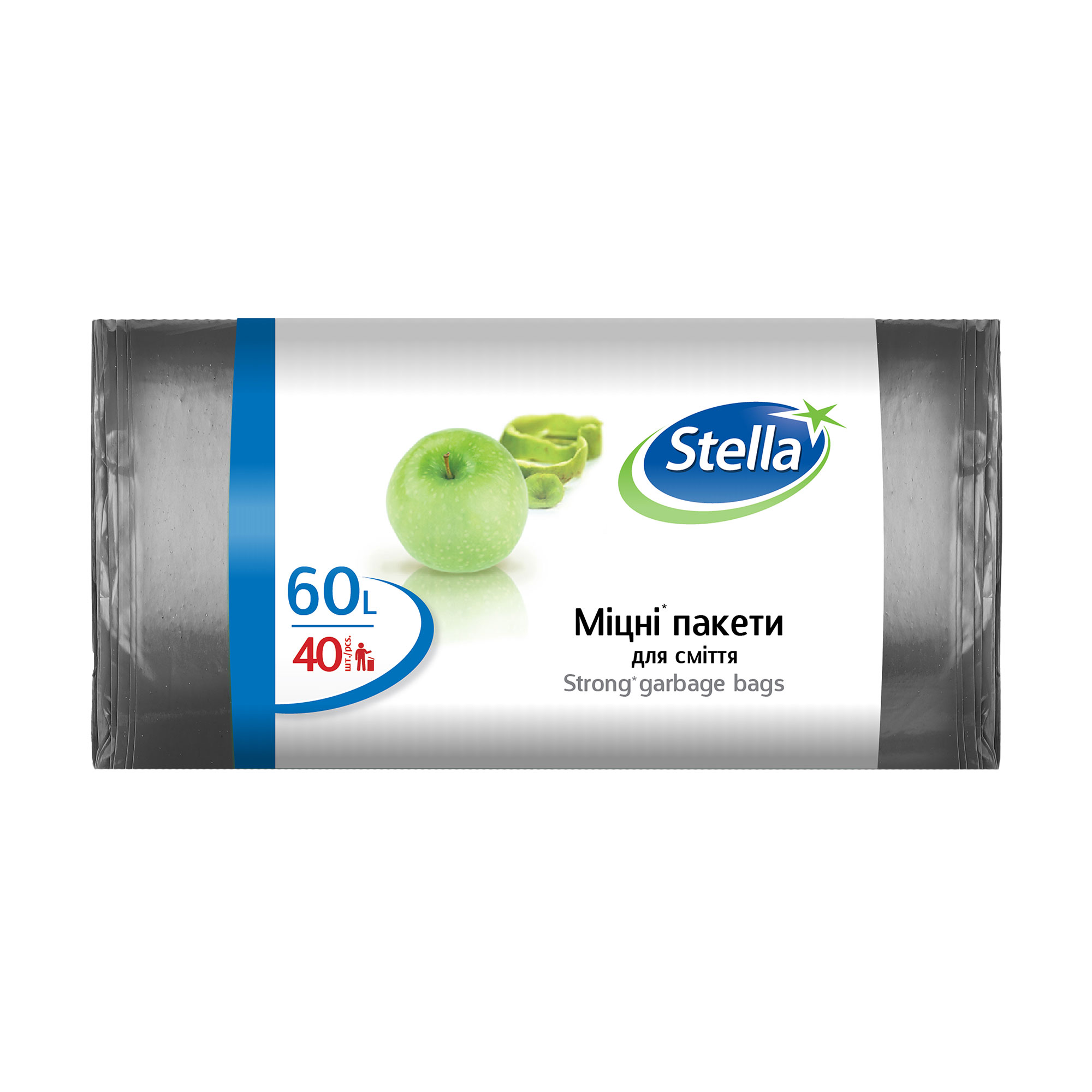 

Пакети для сміття Stella Міцні, 60 л, 40 шт