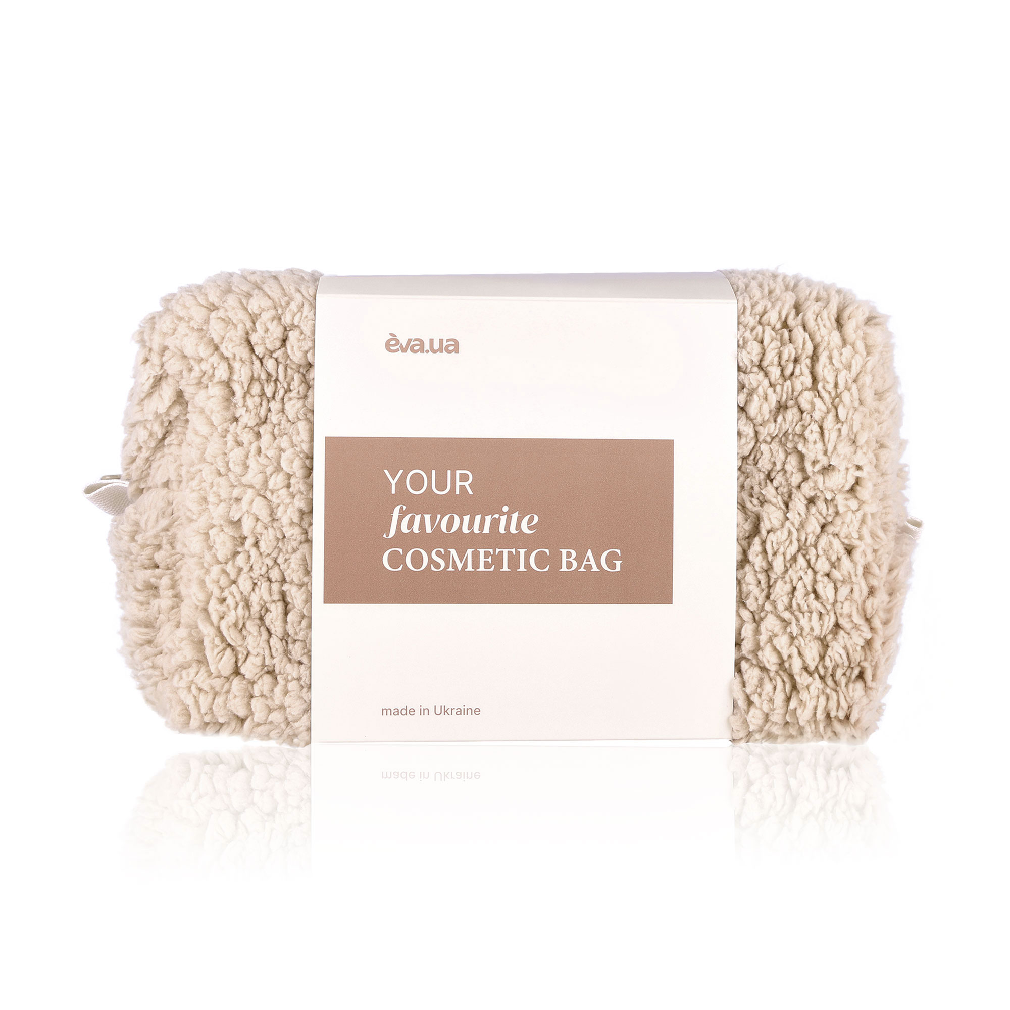 

Косметичка EVA.UA Хмаринка, бежева, середній квадрат, 24*14*12 см (AM01)