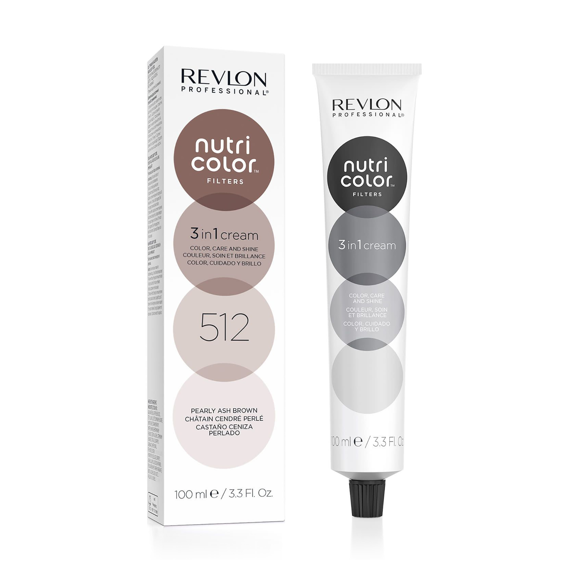 

Тонувальна маска для волосся Revlon Professional Nutri Color Filters Toning 512 Pearly Ash Brown, 100 мл