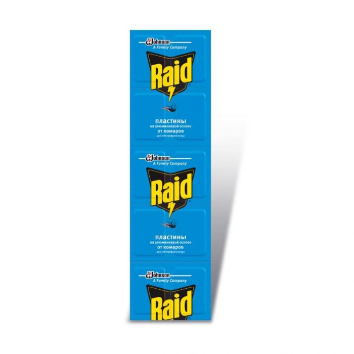 

Пластини Raid проти комарів ламіновані 10шт