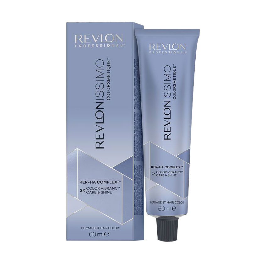 

Перманентна фарба для волосся Revlon Professional Revlonissimo Colorsmetique Ker-Ha Complex Cools 8.222 Very Intense Iridescent Light Blonde, 60 мл