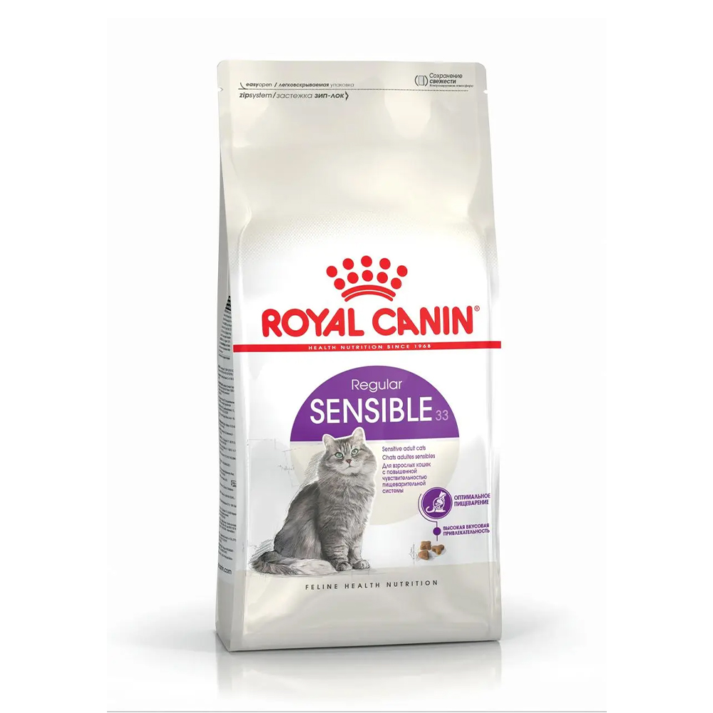 

Сухий корм для дорослих котів з чутливою травною системою Royal Canin Sensible, 400 г (2521004)